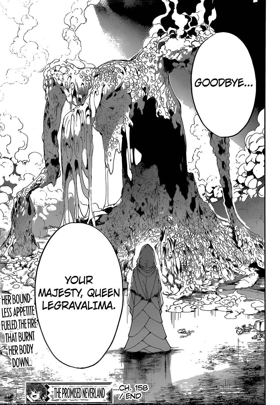 Yakusoku no Neverland Chapter 158 page 19 - Chapter 158: The Meaning of My Life