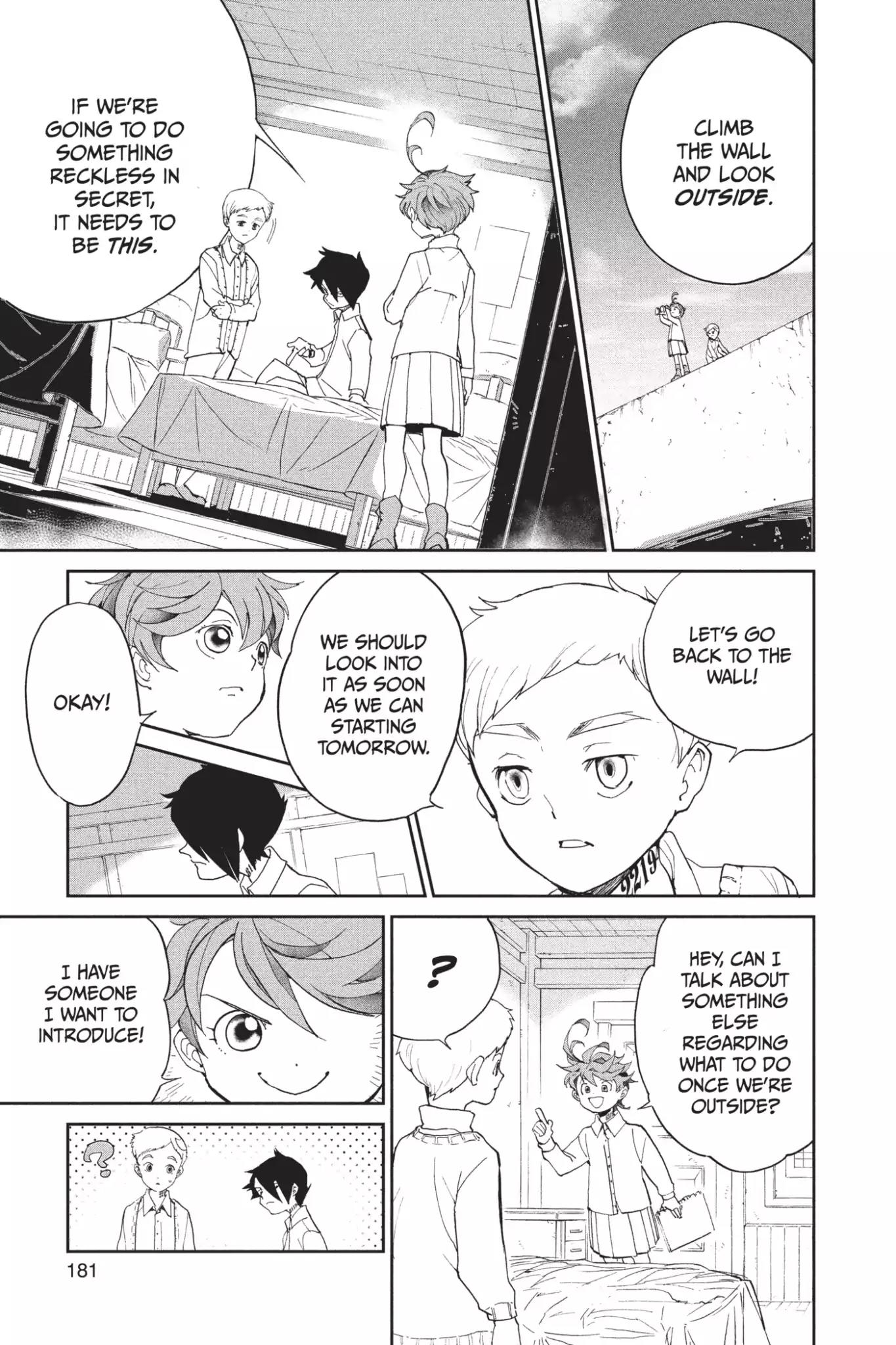 Yakusoku no Neverland Chapter 16 page 13 - Chapter 16: The Secret Room and William Minerva, Part 1