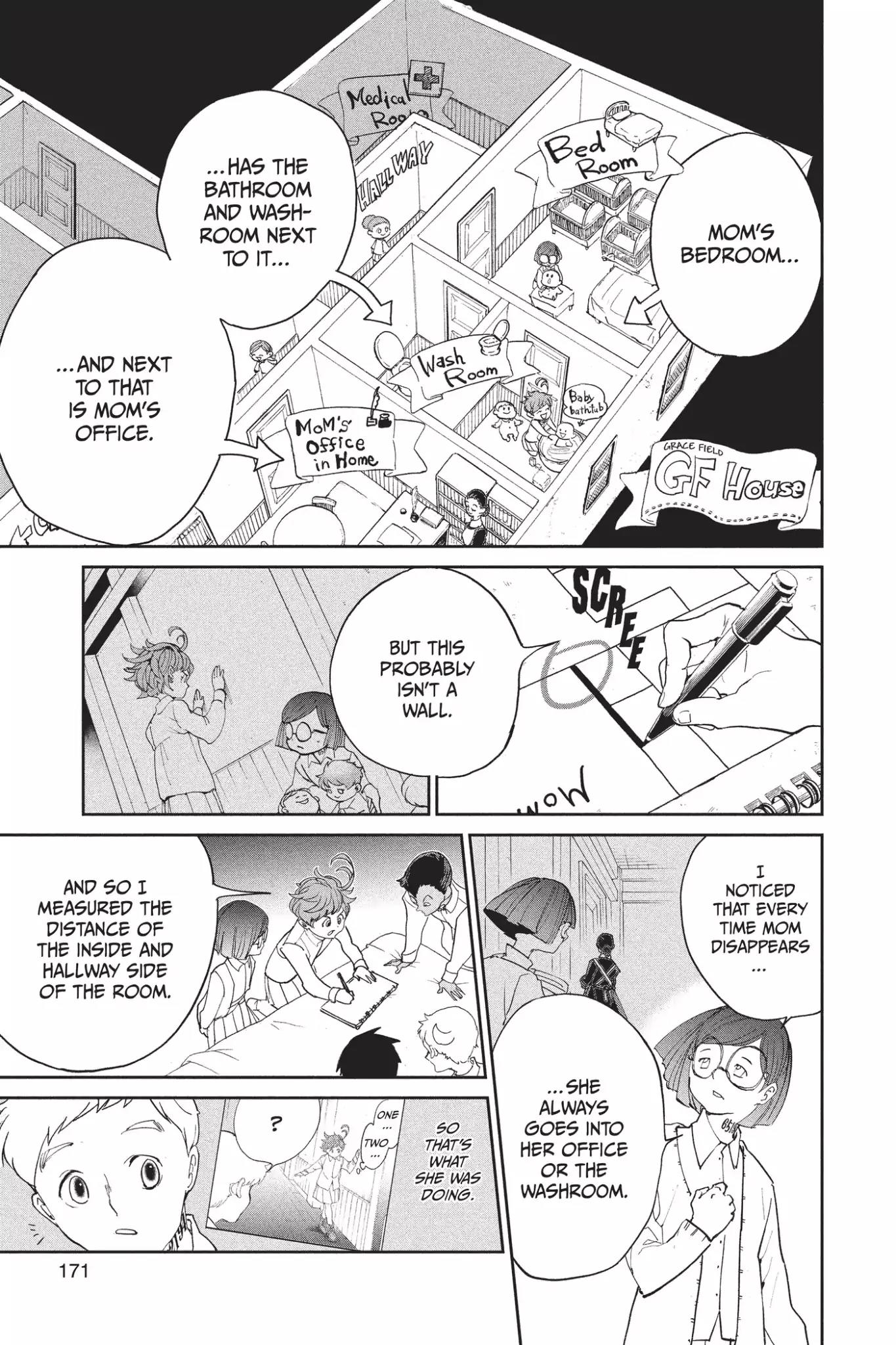 Yakusoku no Neverland Chapter 16 page 3 - Chapter 16: The Secret Room and William Minerva, Part 1