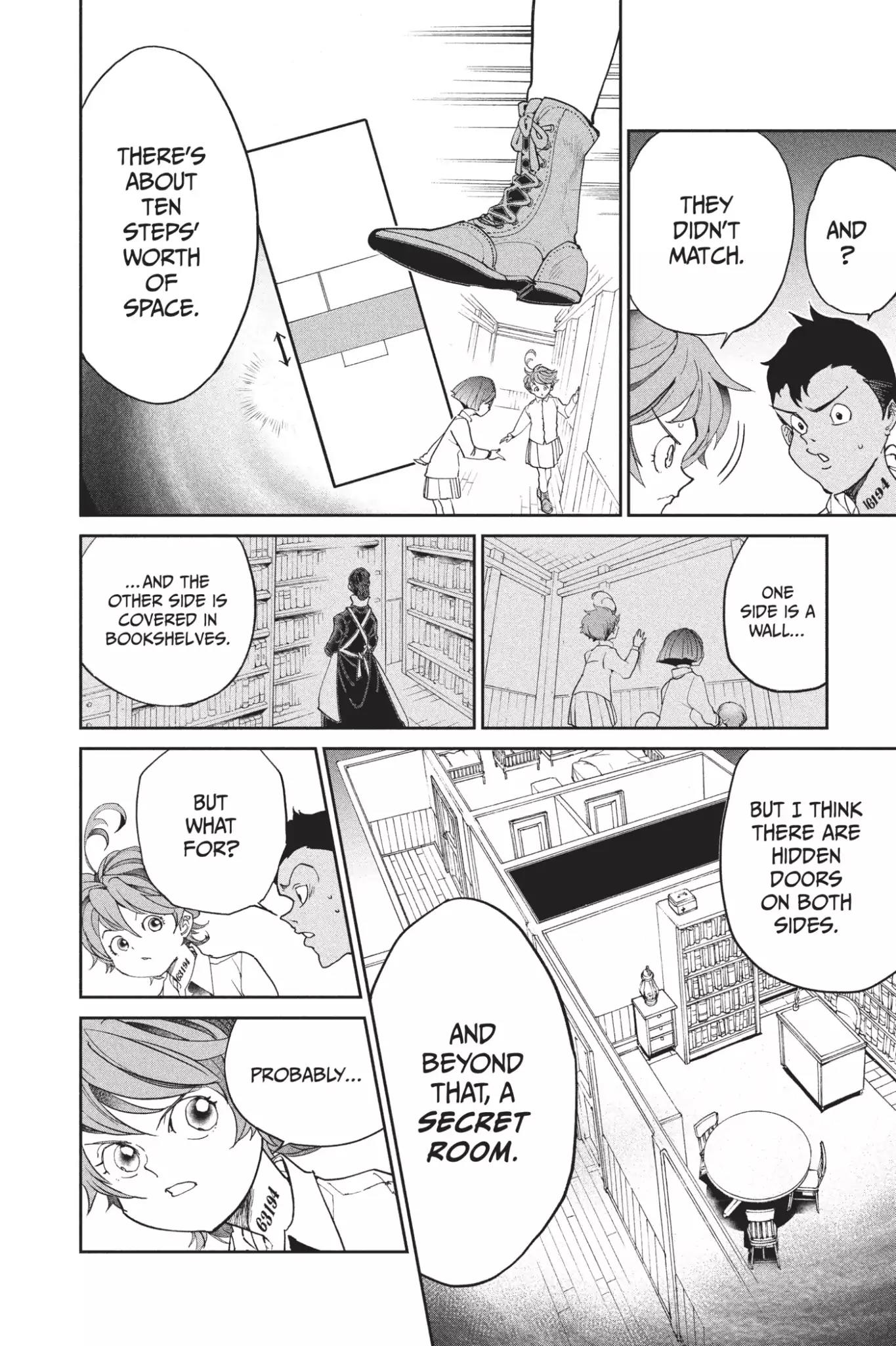 Yakusoku no Neverland Chapter 16 page 4 - Chapter 16: The Secret Room and William Minerva, Part 1