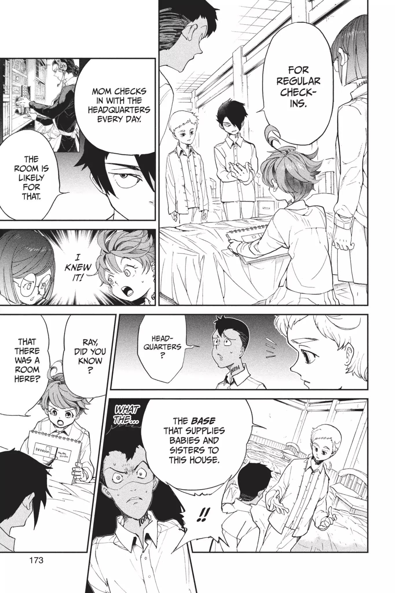 Yakusoku no Neverland Chapter 16 page 5 - Chapter 16: The Secret Room and William Minerva, Part 1