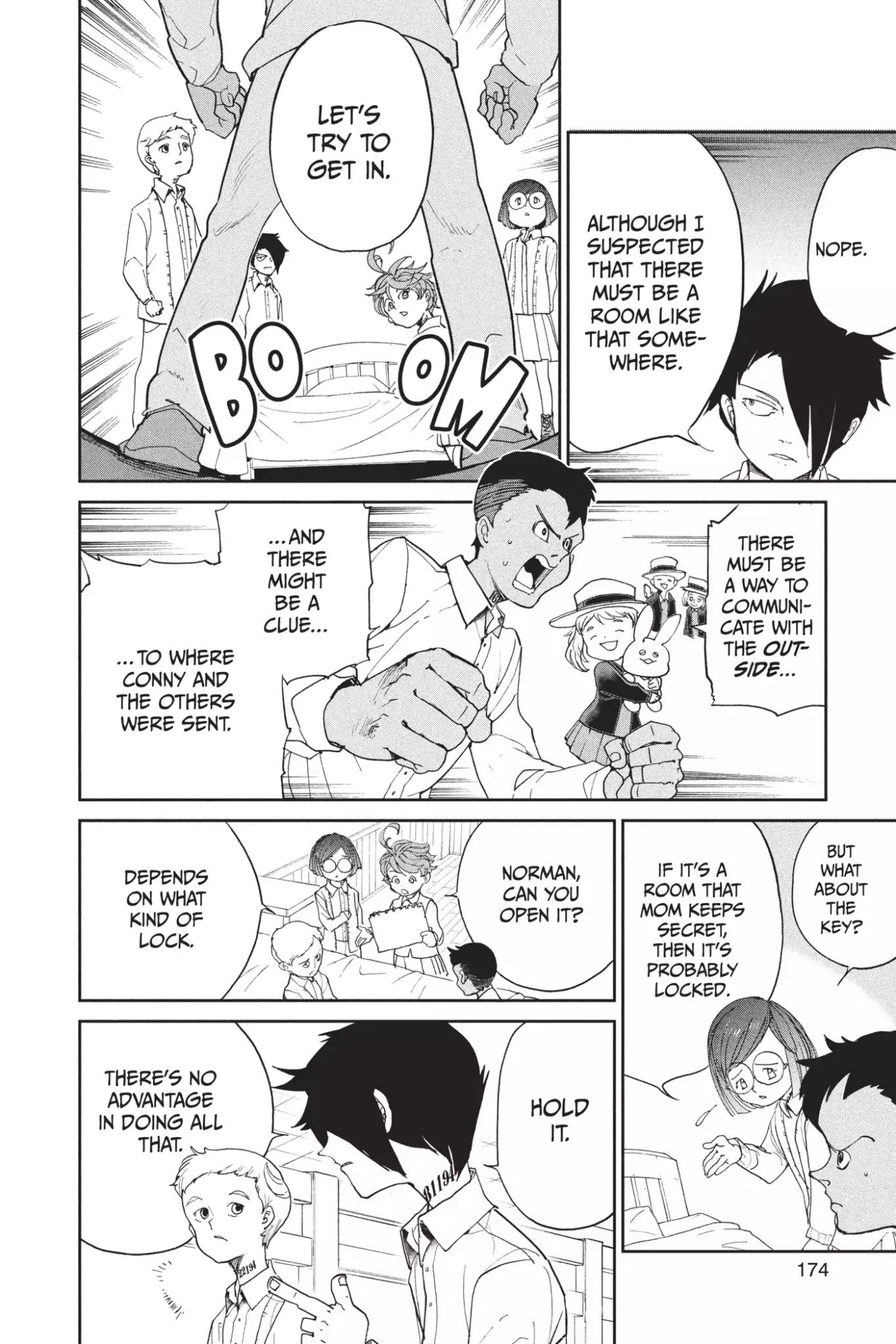 Yakusoku no Neverland Chapter 16 page 6 - Chapter 16: The Secret Room and William Minerva, Part 1