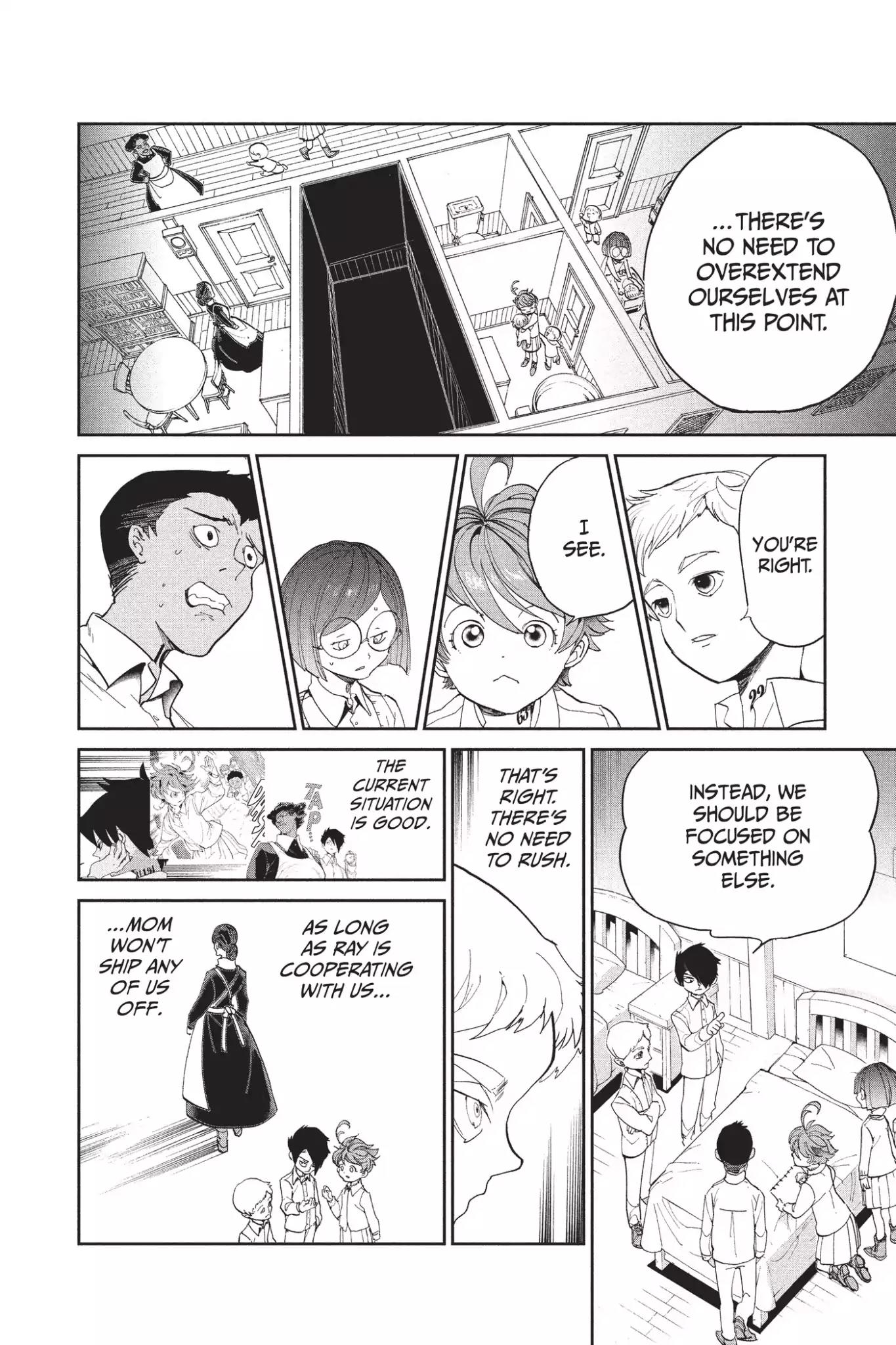 Yakusoku no Neverland Chapter 16 page 8 - Chapter 16: The Secret Room and William Minerva, Part 1