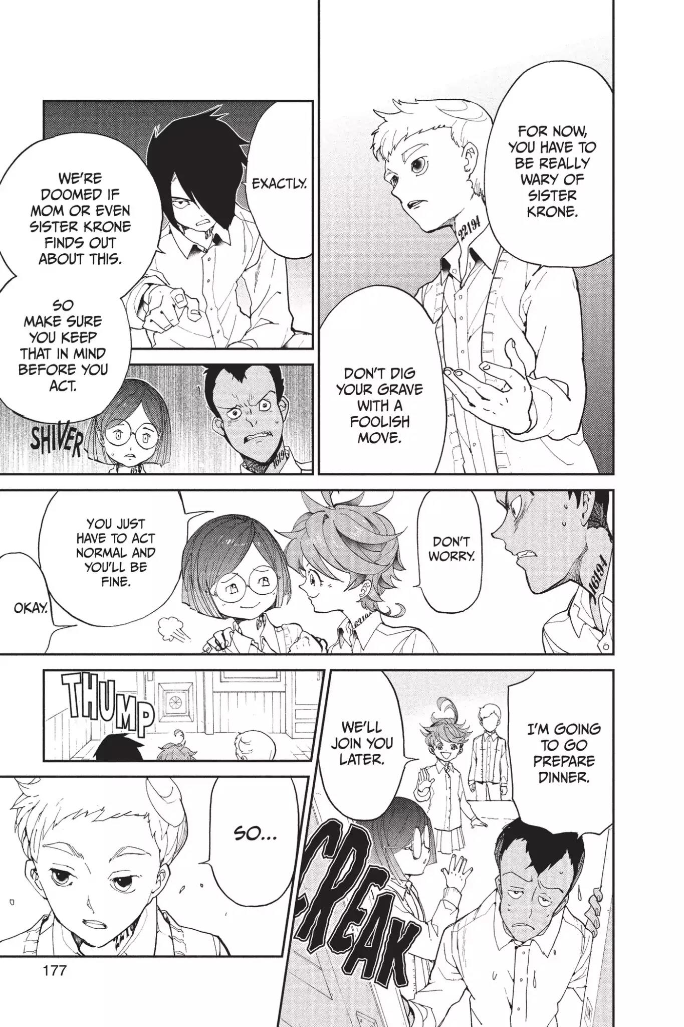 Yakusoku no Neverland Chapter 16 page 9 - Chapter 16: The Secret Room and William Minerva, Part 1