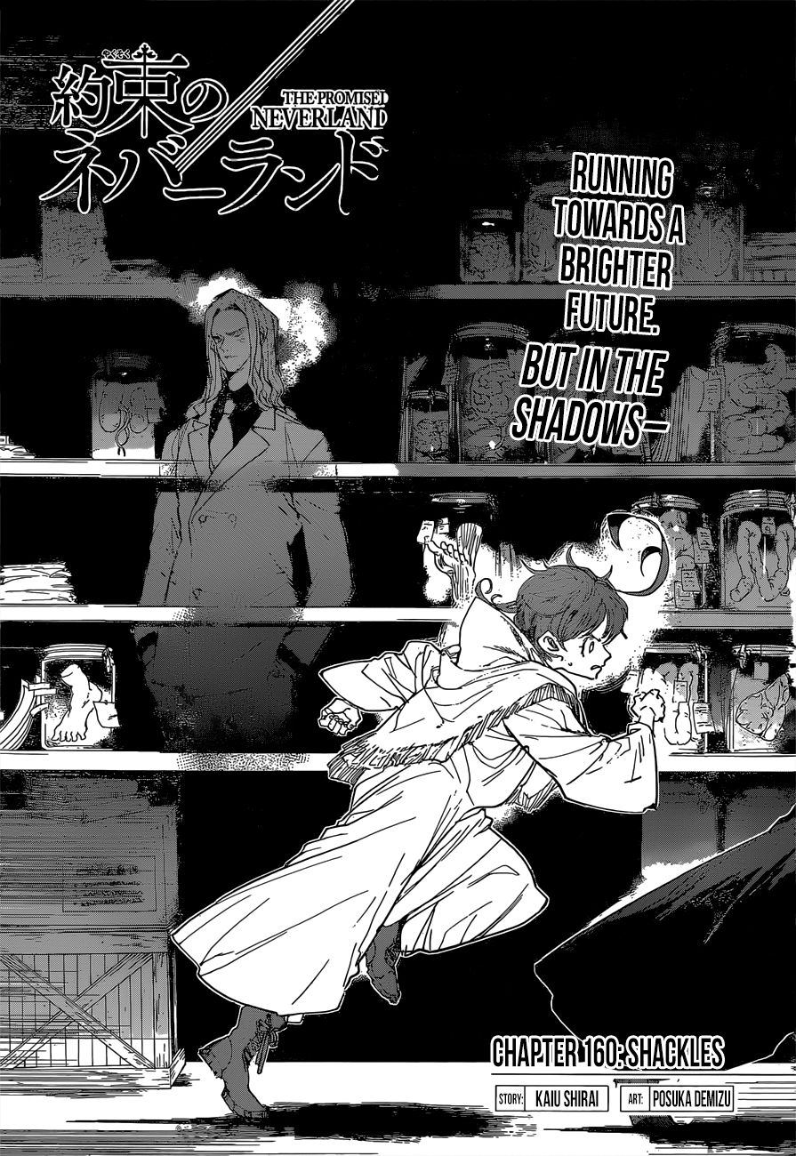 Yakusoku no Neverland Chapter 160 page 1 - Chapter 160: Shackles