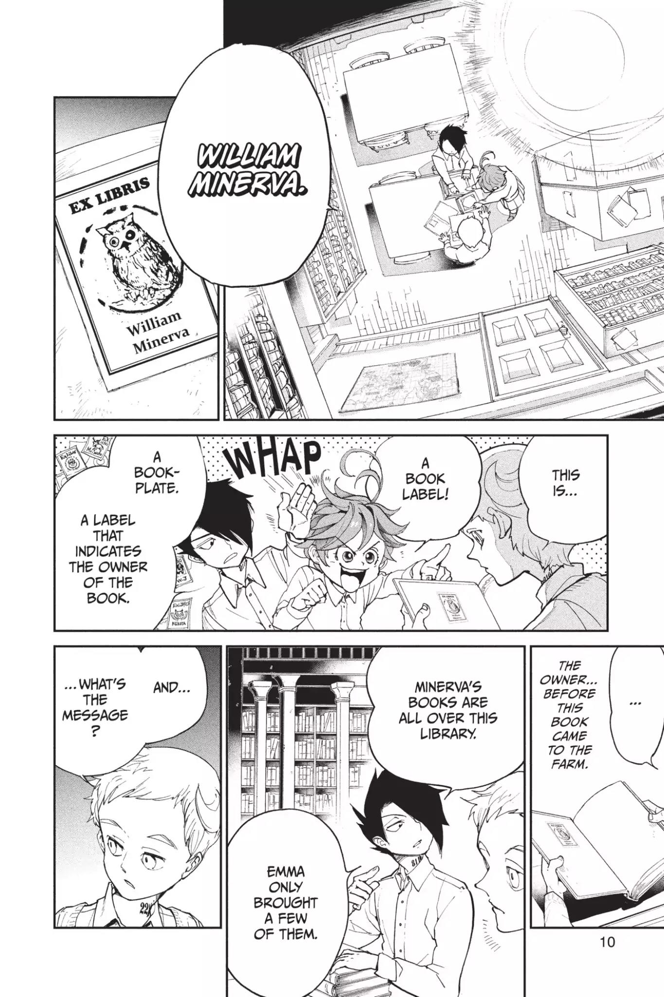 Yakusoku no Neverland Chapter 17 page 10 - Chapter 17: The Secret Room and William Minerva, Part 2