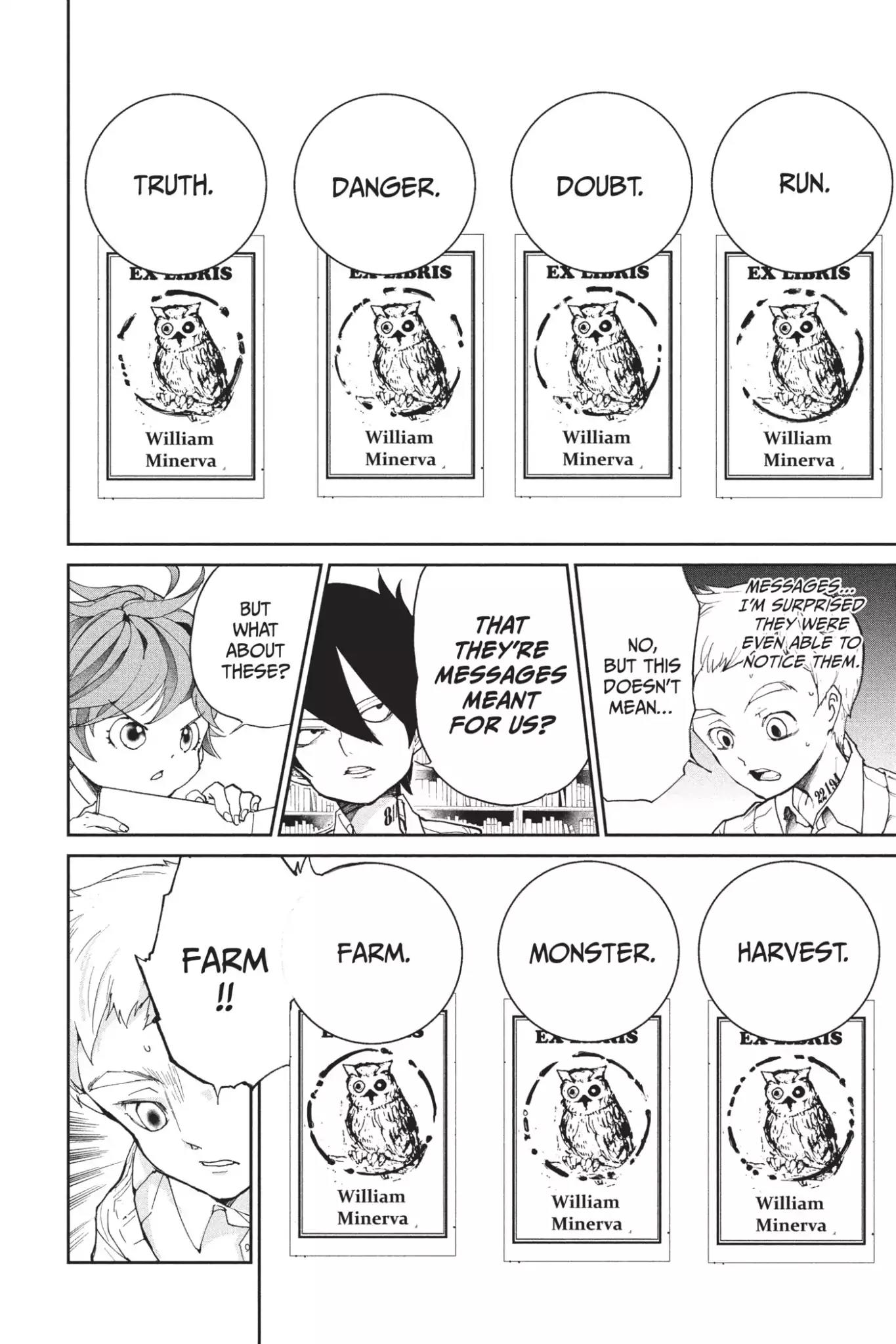 Yakusoku no Neverland Chapter 17 page 12 - Chapter 17: The Secret Room and William Minerva, Part 2