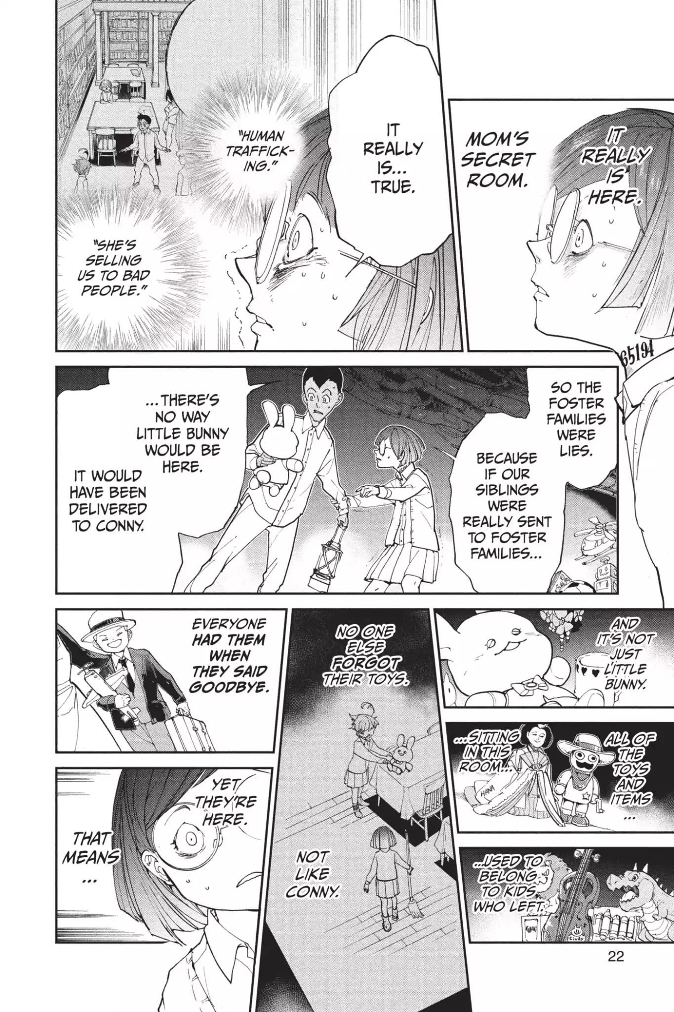 Yakusoku no Neverland Chapter 17 page 22 - Chapter 17: The Secret Room and William Minerva, Part 2