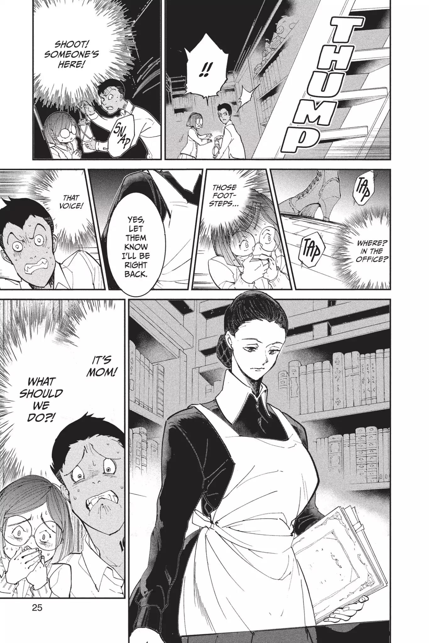Yakusoku no Neverland Chapter 17 page 25 - Chapter 17: The Secret Room and William Minerva, Part 2