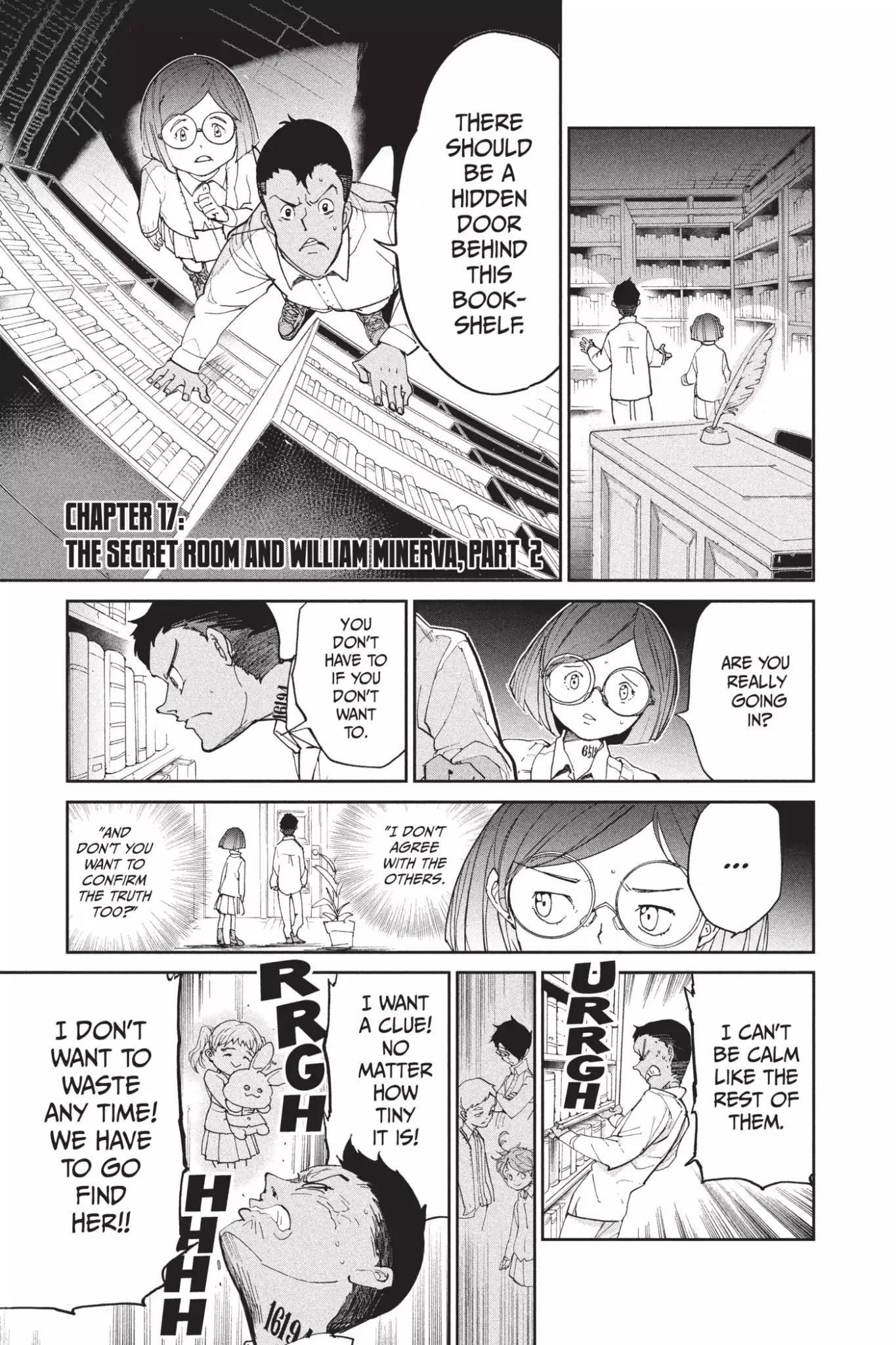 Yakusoku no Neverland Chapter 17 page 7 - Chapter 17: The Secret Room and William Minerva, Part 2