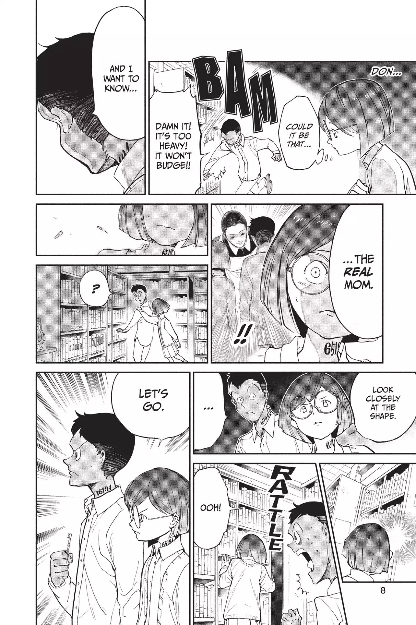 Yakusoku no Neverland Chapter 17 page 8 - Chapter 17: The Secret Room and William Minerva, Part 2