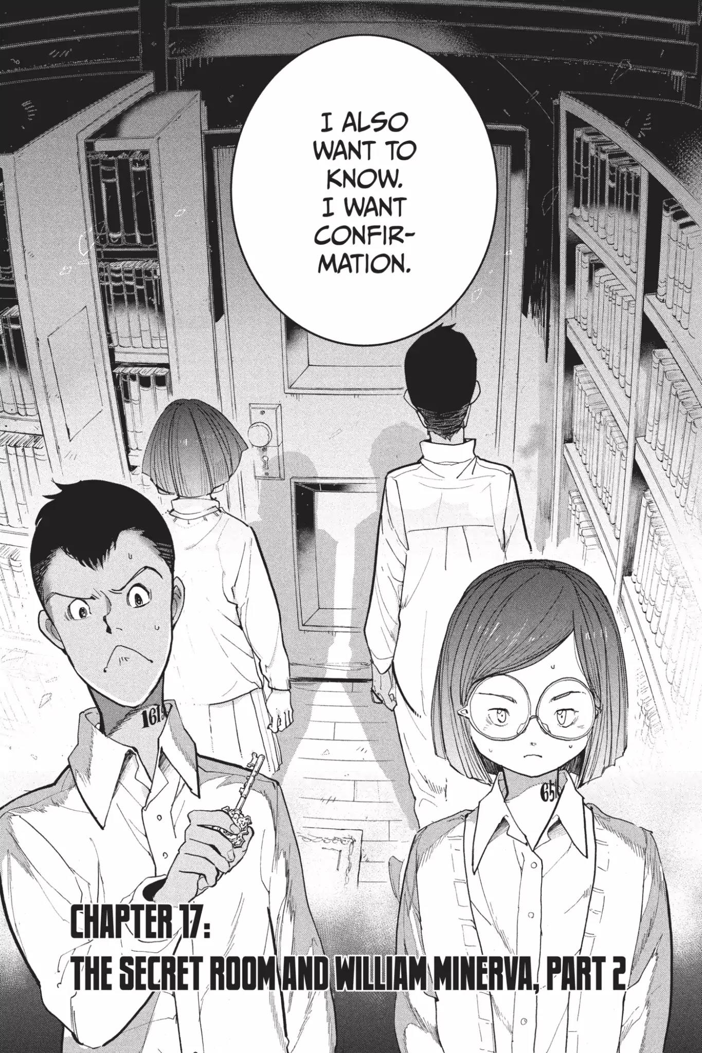 Yakusoku no Neverland Chapter 17 page 9 - Chapter 17: The Secret Room and William Minerva, Part 2