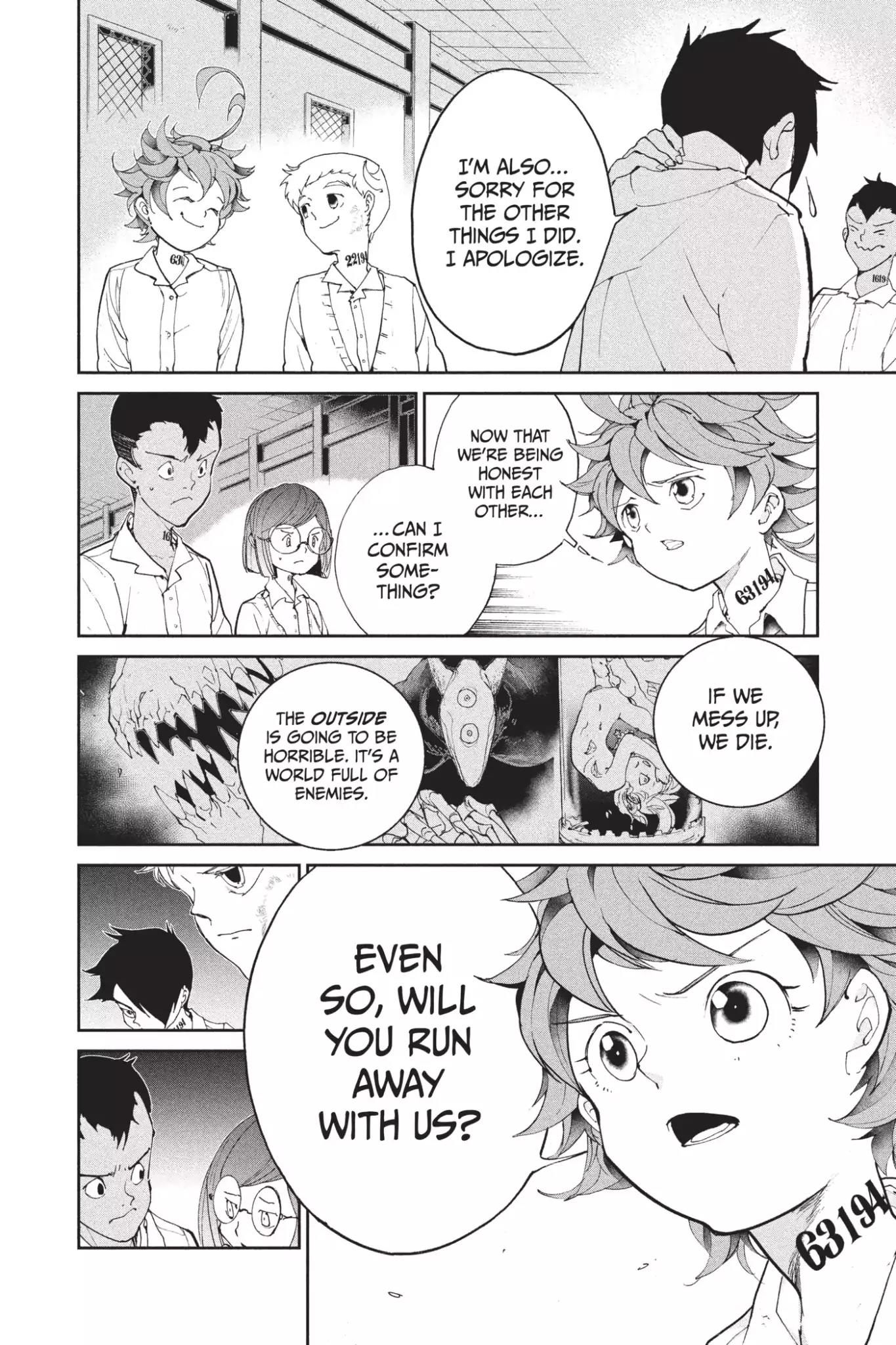 Yakusoku no Neverland Chapter 19 page 4 - Chapter 19: Doomed