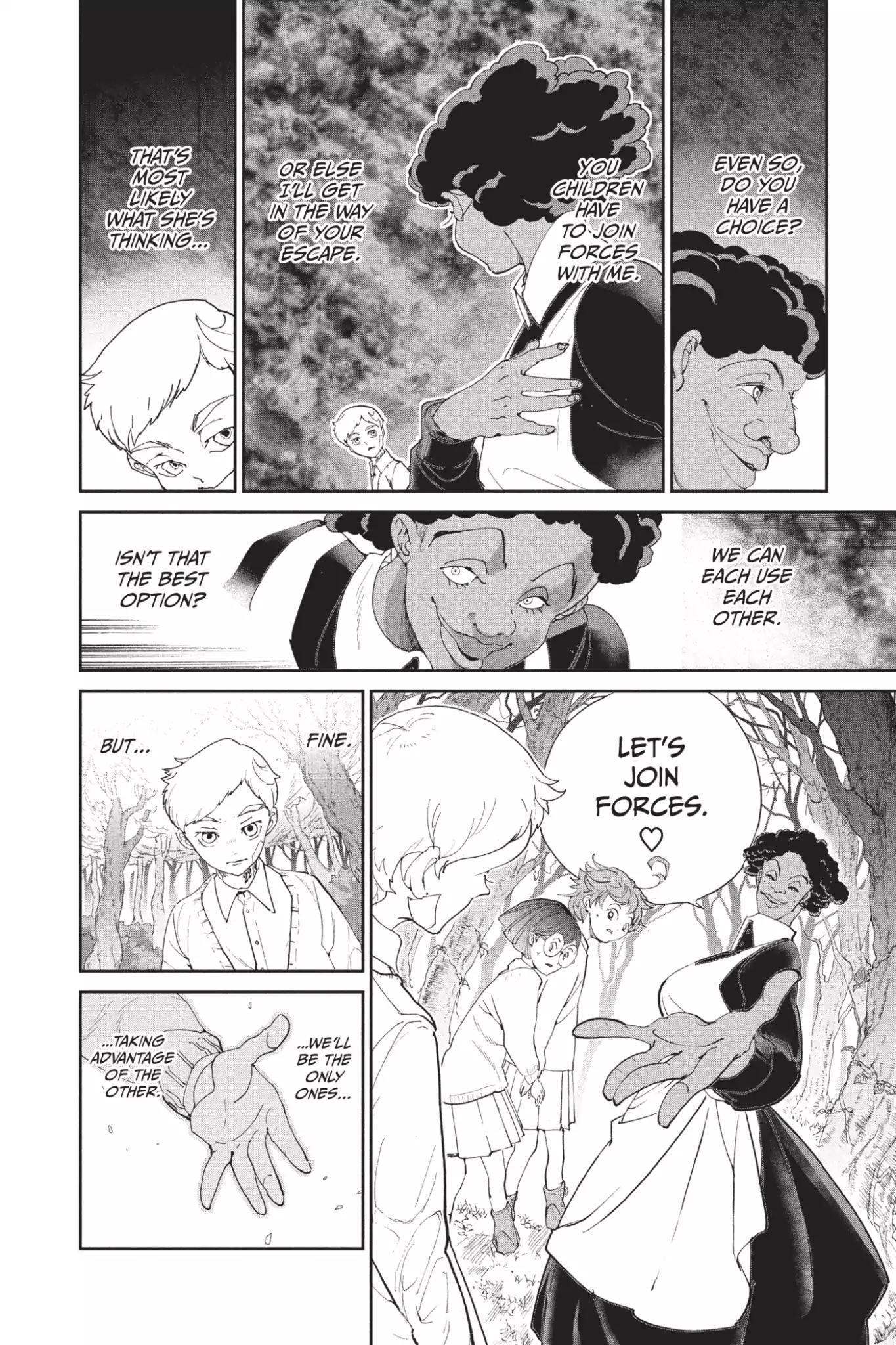 Yakusoku no Neverland Chapter 20 page 12 - Chapter 20: Alliance
