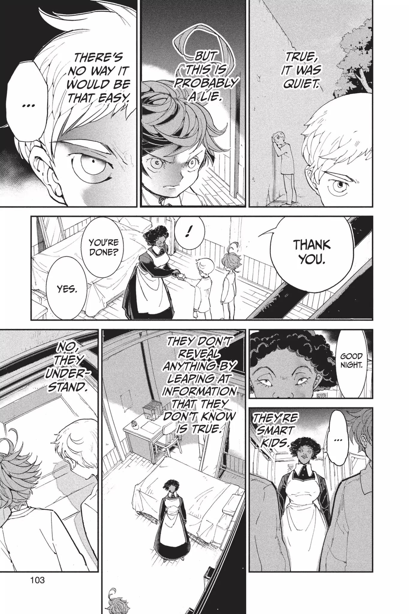 Yakusoku no Neverland Chapter 21 page 15 - Chapter 21: Blatant Trap