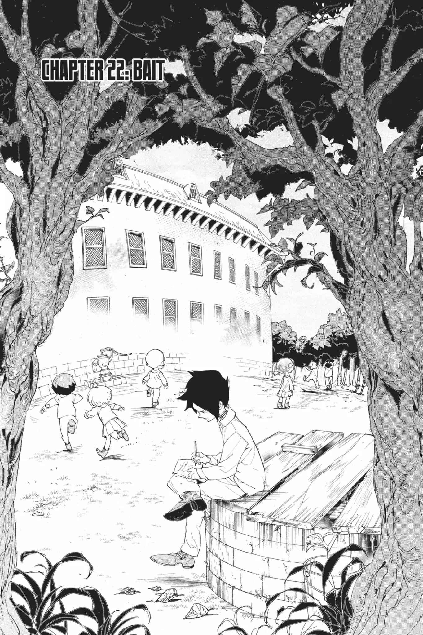 Yakusoku no Neverland Chapter 22 page 1 - Chapter 22: Bait