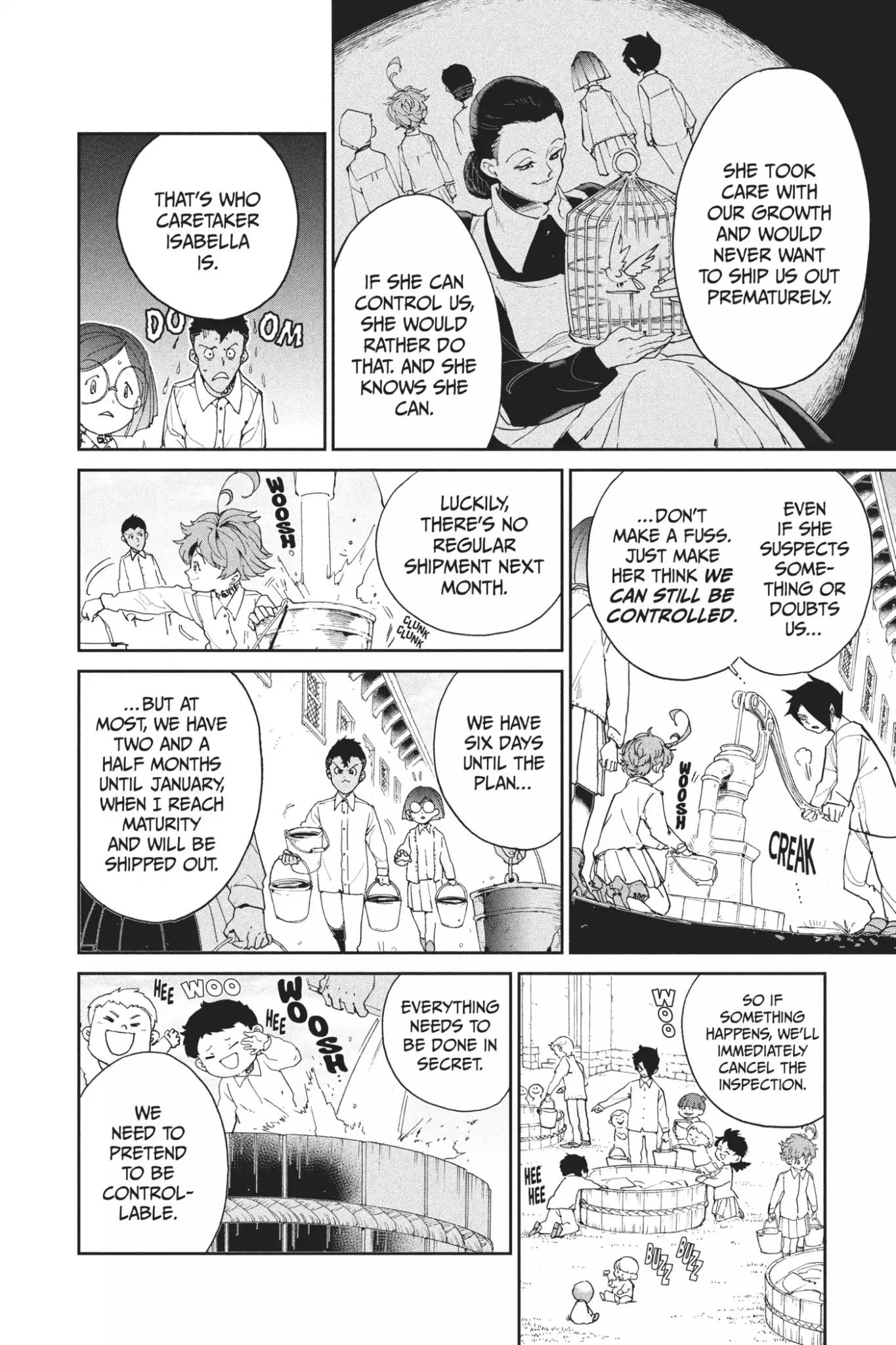 Yakusoku no Neverland Chapter 22 page 4 - Chapter 22: Bait