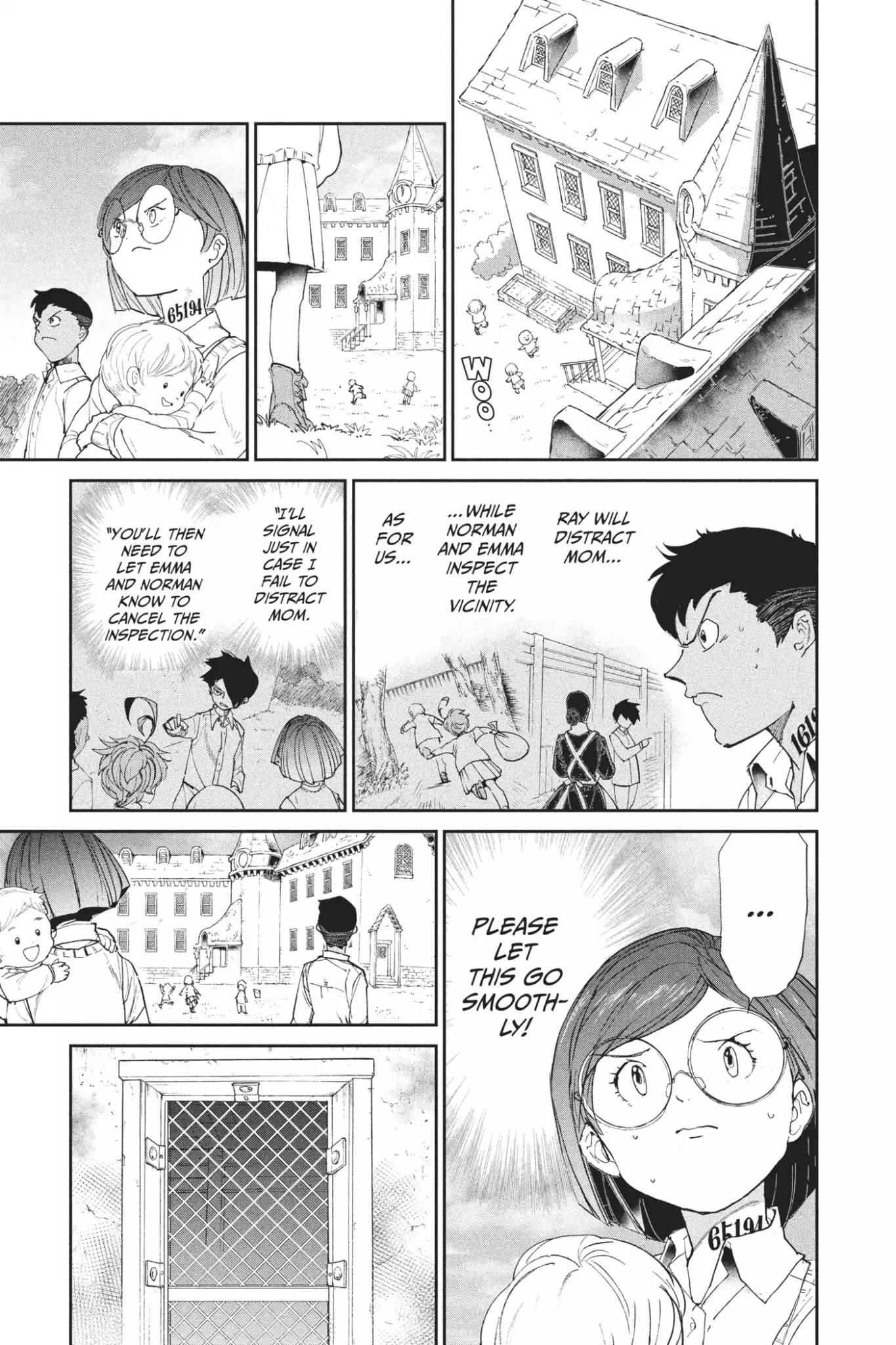 Yakusoku no Neverland Chapter 24 page 3 - Chapter 24: Inspection, Part 1