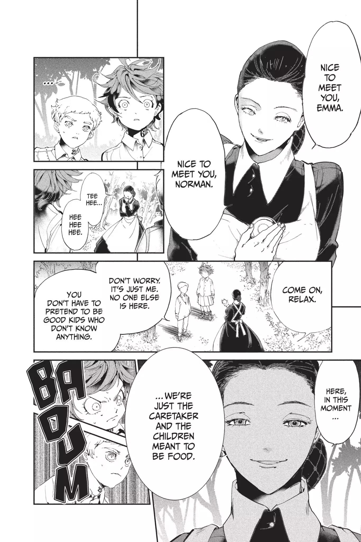 Yakusoku no Neverland Chapter 25 page 4 - Chapter 25: Inspection, Part 2