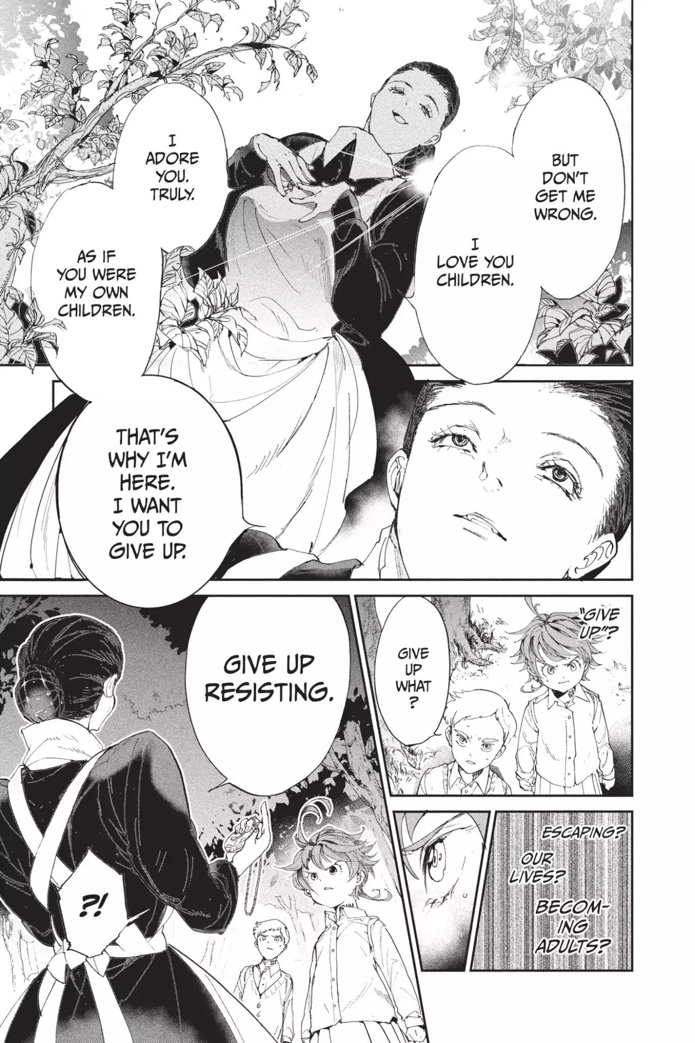 Yakusoku no Neverland Chapter 25 page 5 - Chapter 25: Inspection, Part 2