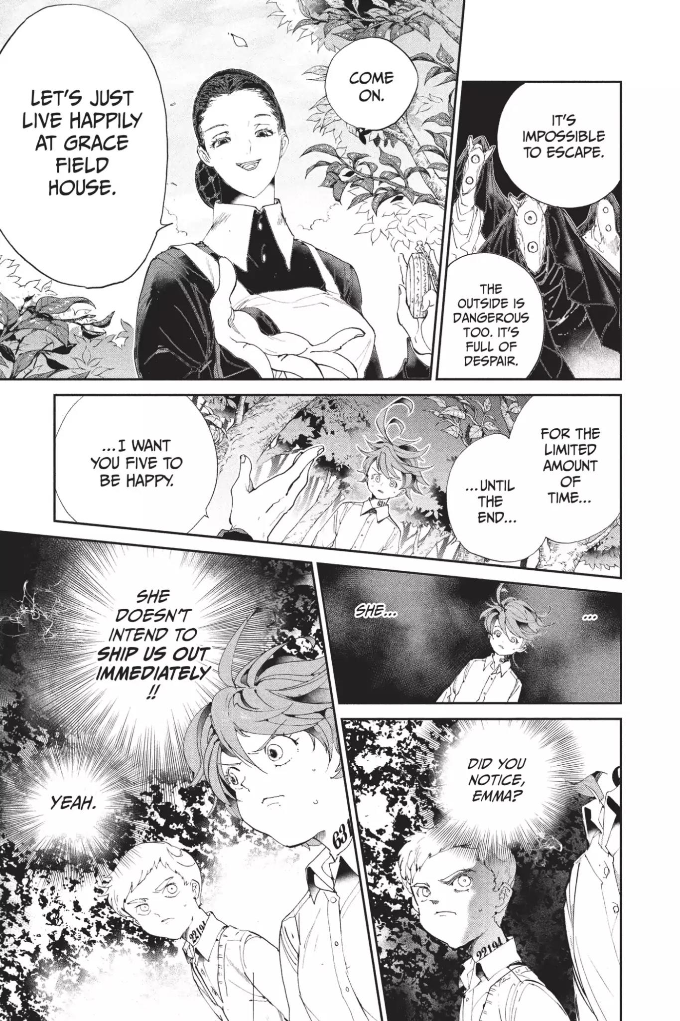 Yakusoku no Neverland Chapter 25 page 7 - Chapter 25: Inspection, Part 2