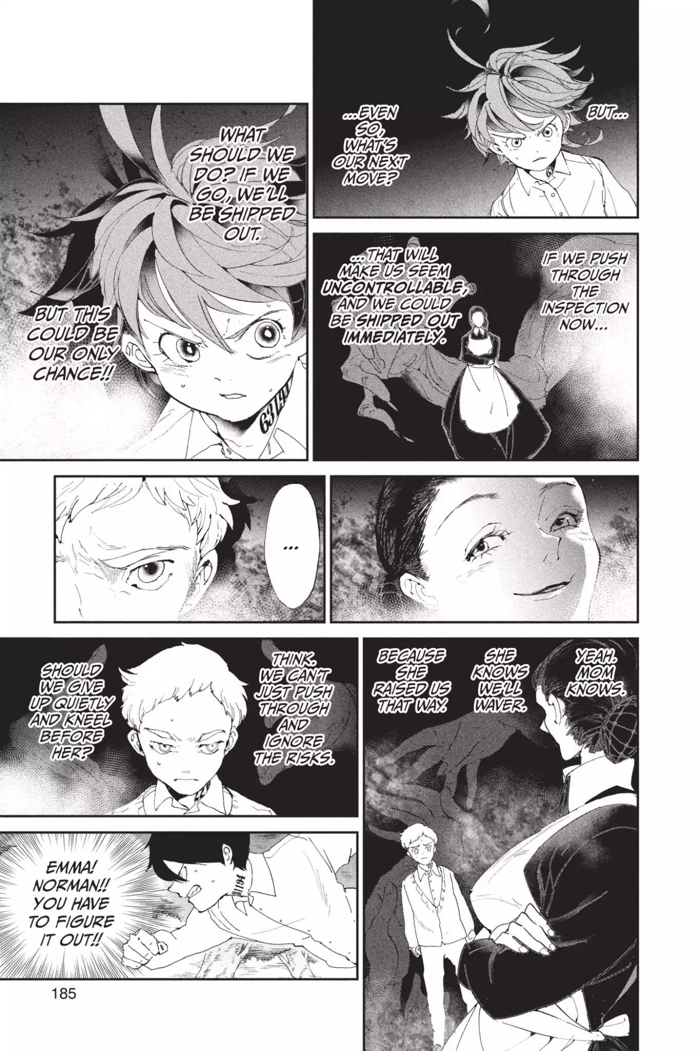 Yakusoku no Neverland Chapter 25 page 9 - Chapter 25: Inspection, Part 2
