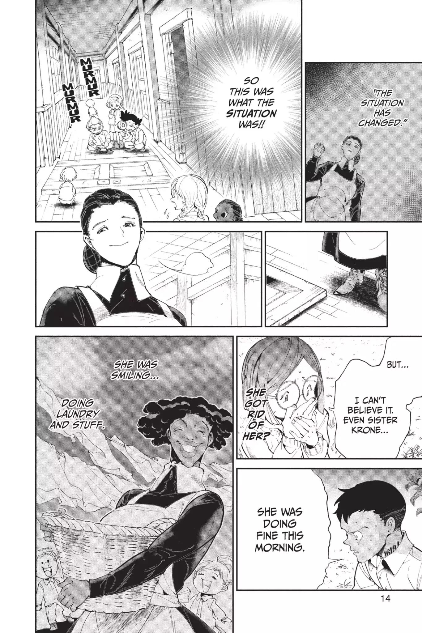 Yakusoku no Neverland Chapter 26 page 14 - Chapter 26: I Want to Live