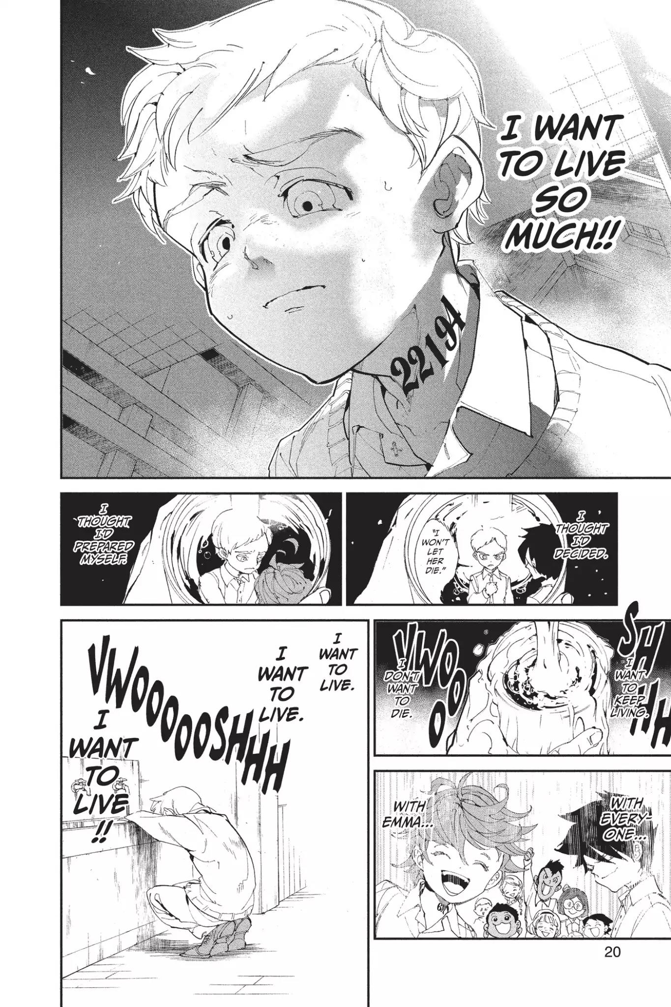 Yakusoku no Neverland Chapter 26 page 20 - Chapter 26: I Want to Live
