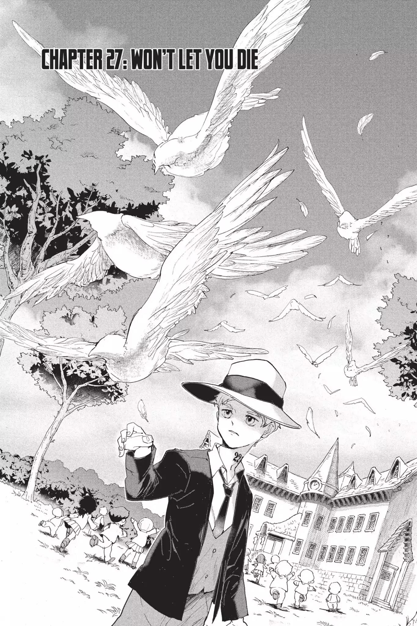 Yakusoku no Neverland Chapter 27 page 1 - Chapter 27: Won't Let You Die