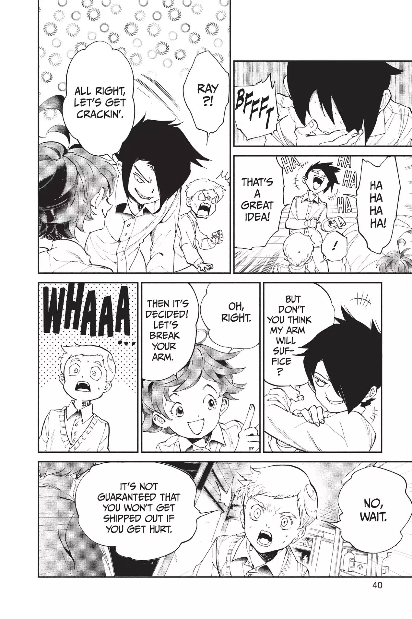 Yakusoku no Neverland Chapter 27 page 14 - Chapter 27: Won't Let You Die