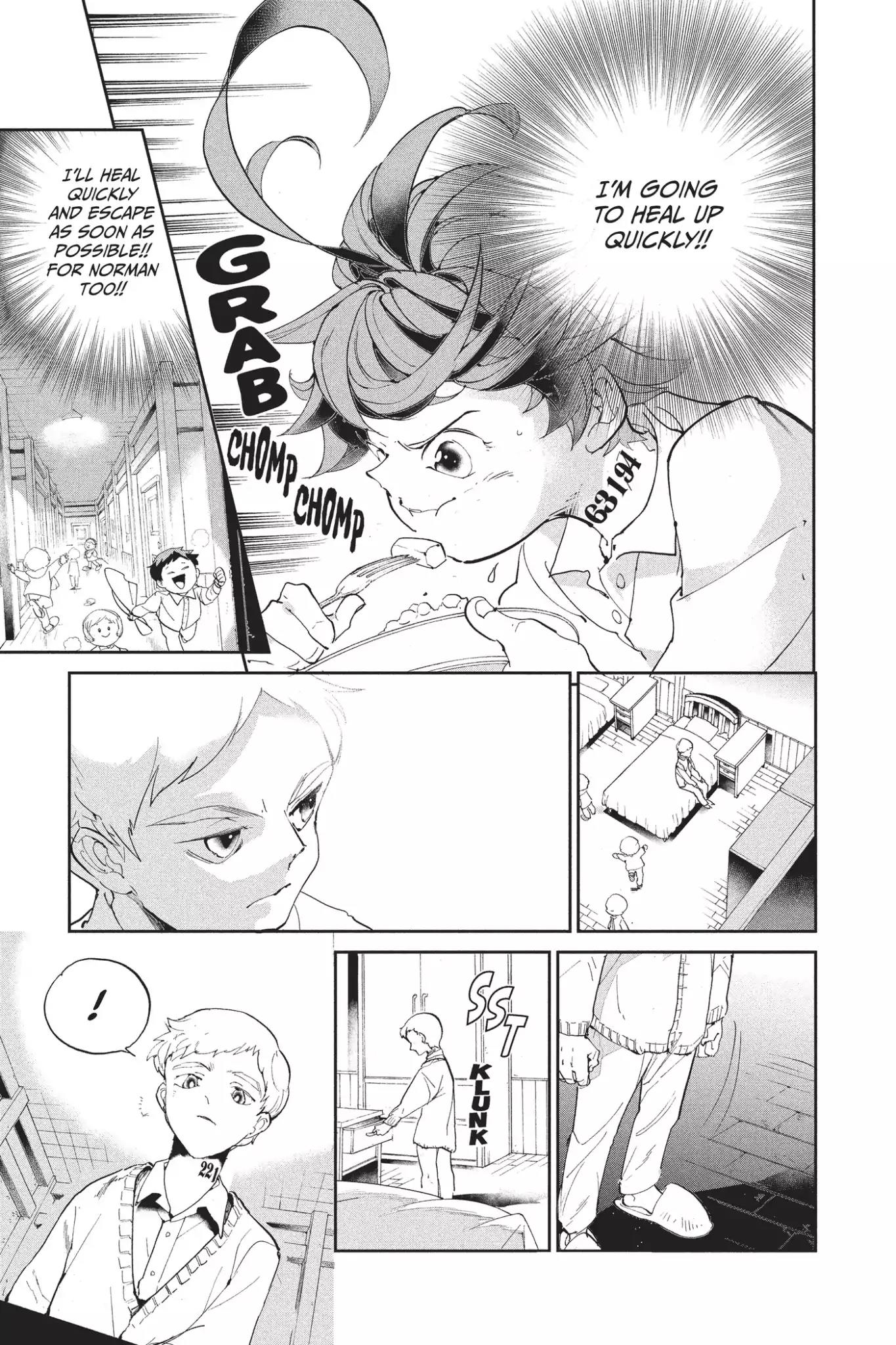 Yakusoku no Neverland Chapter 28 page 17 - Chapter 28: Concealment, Part 1