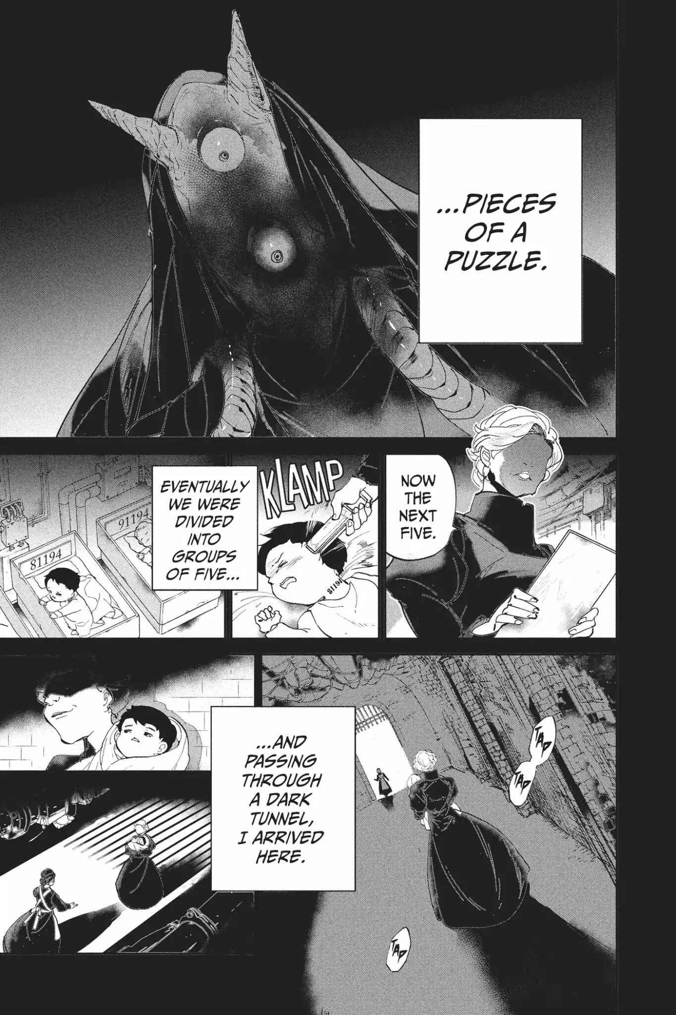 Yakusoku no Neverland Chapter 28 page 5 - Chapter 28: Concealment, Part 1