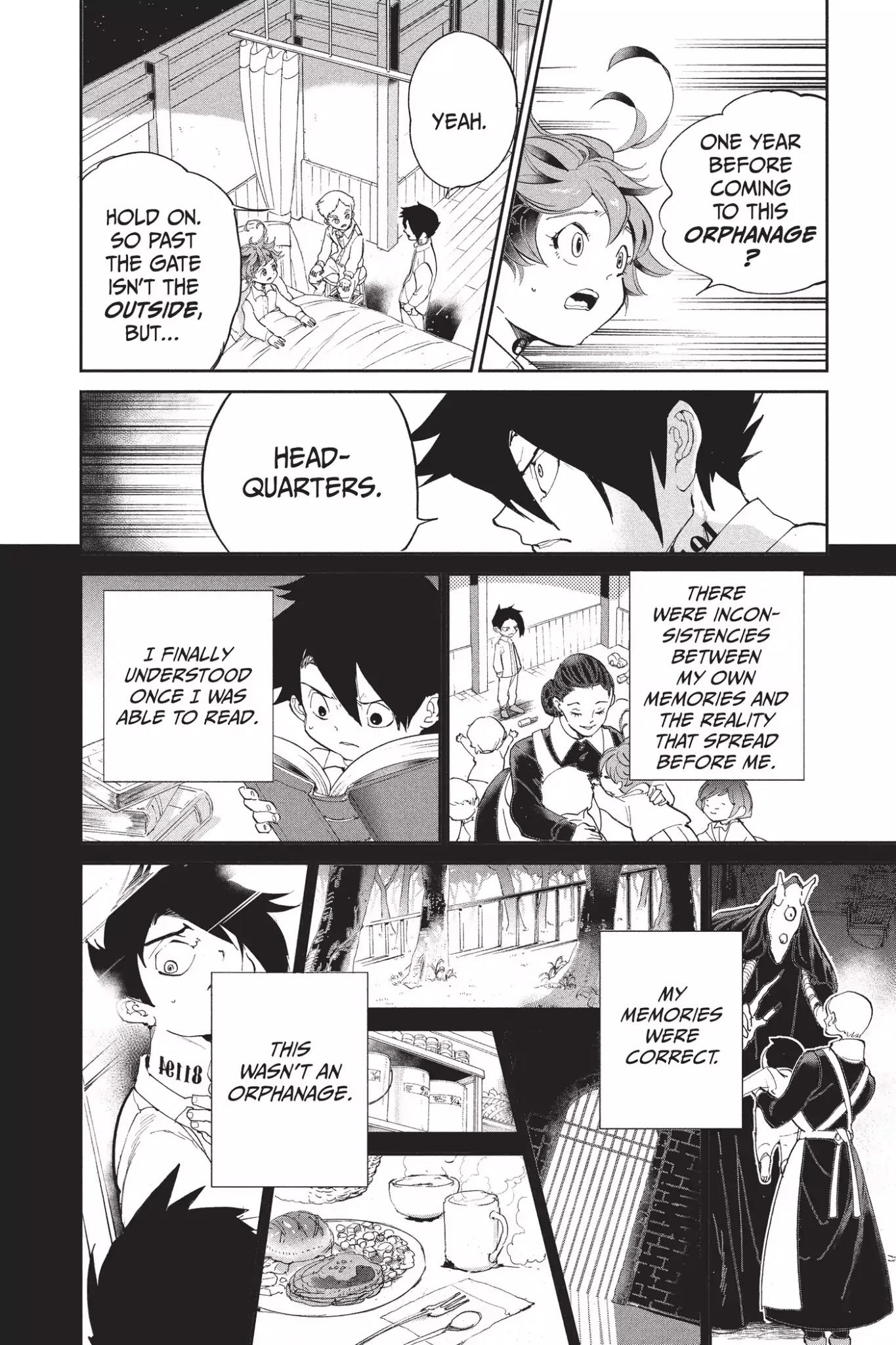 Yakusoku no Neverland Chapter 28 page 6 - Chapter 28: Concealment, Part 1