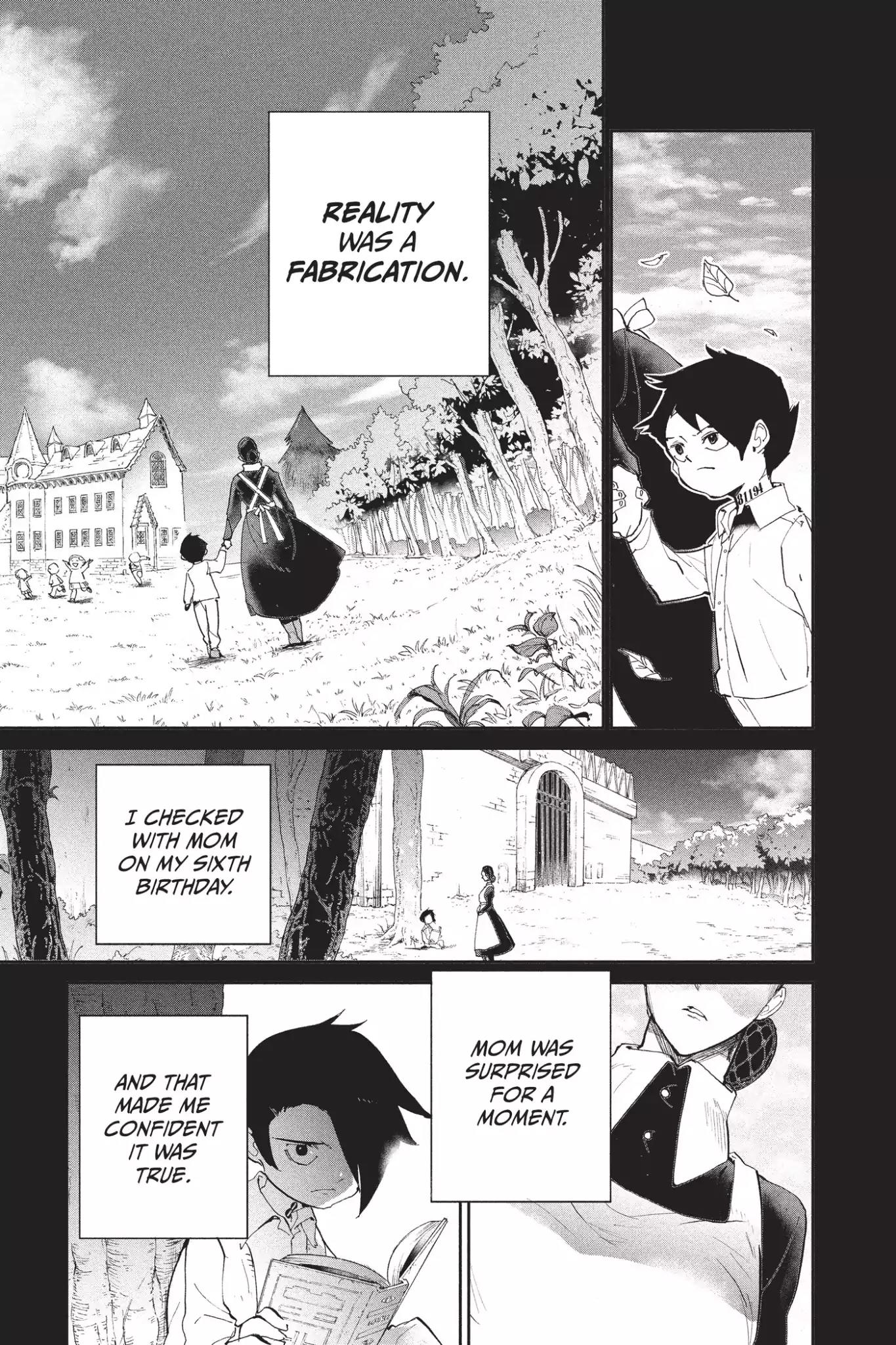 Yakusoku no Neverland Chapter 28 page 7 - Chapter 28: Concealment, Part 1