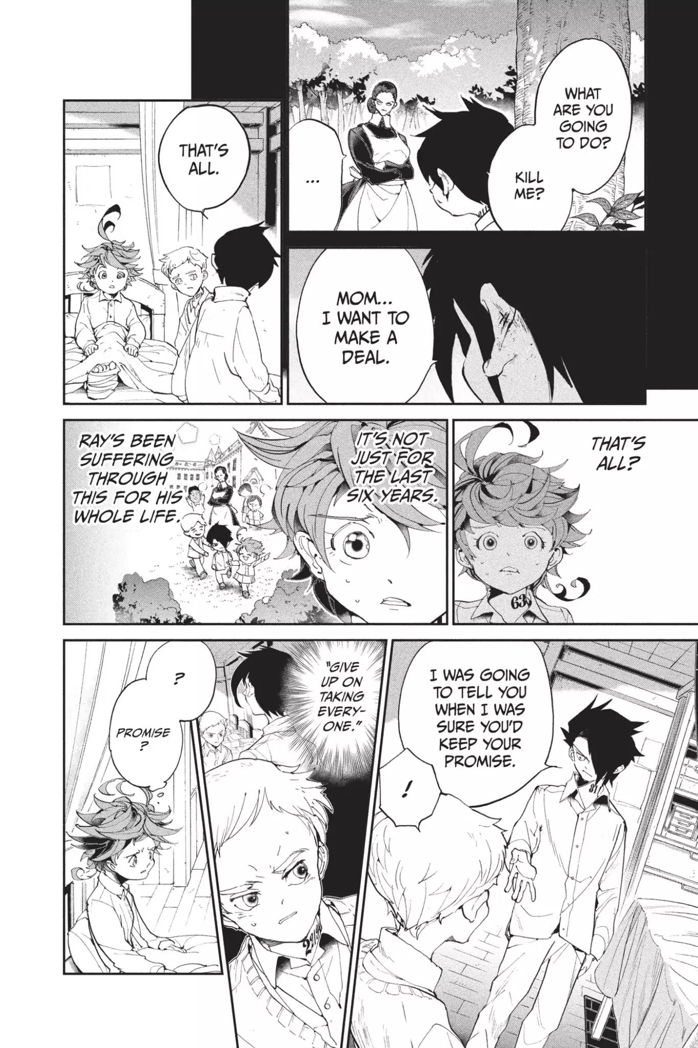 Yakusoku no Neverland Chapter 28 page 8 - Chapter 28: Concealment, Part 1