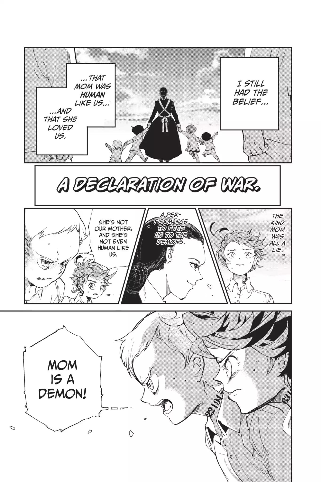 Yakusoku no Neverland Chapter 3 page 1 - Chapter 3: The Iron Woman