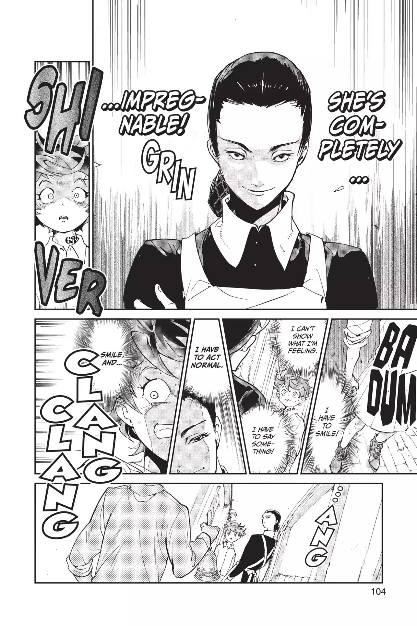 Yakusoku no Neverland Chapter 3 page 18 - Chapter 3: The Iron Woman
