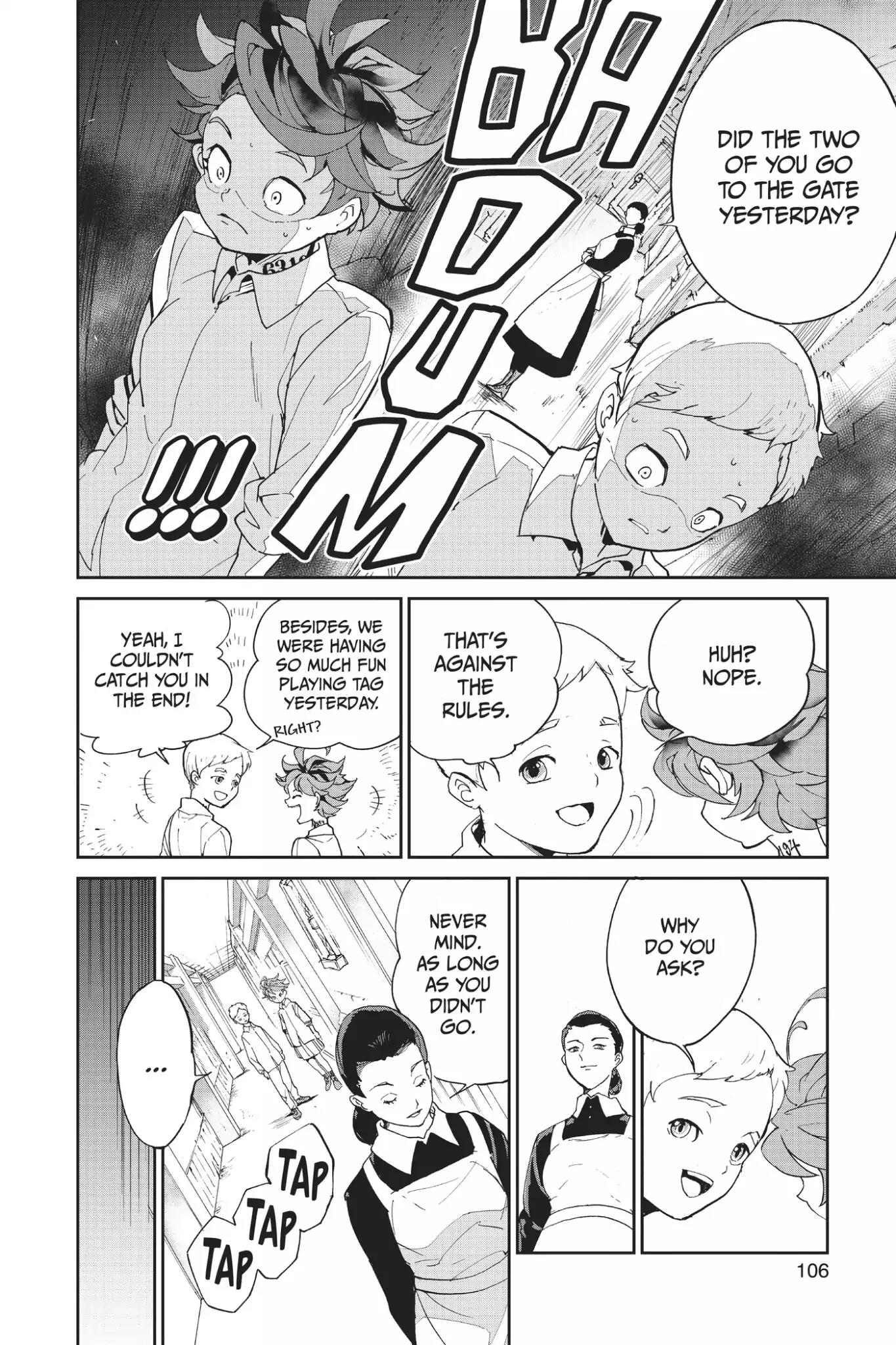 Yakusoku no Neverland Chapter 3 page 20 - Chapter 3: The Iron Woman