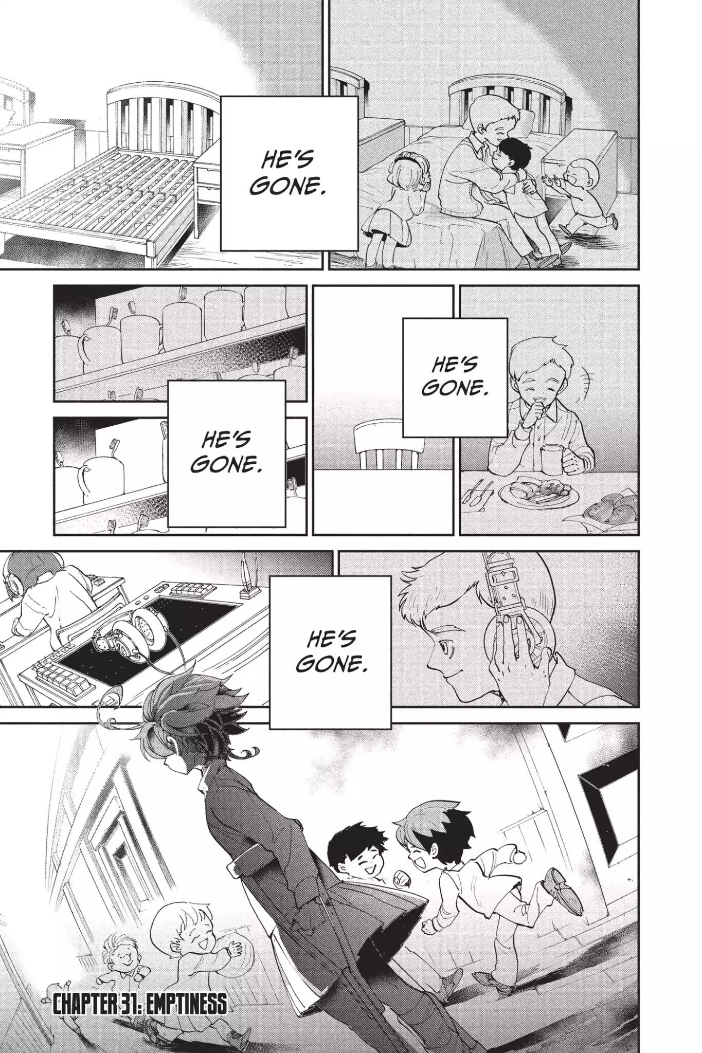 Yakusoku no Neverland Chapter 31 page 1 - Chapter 31: Emptiness