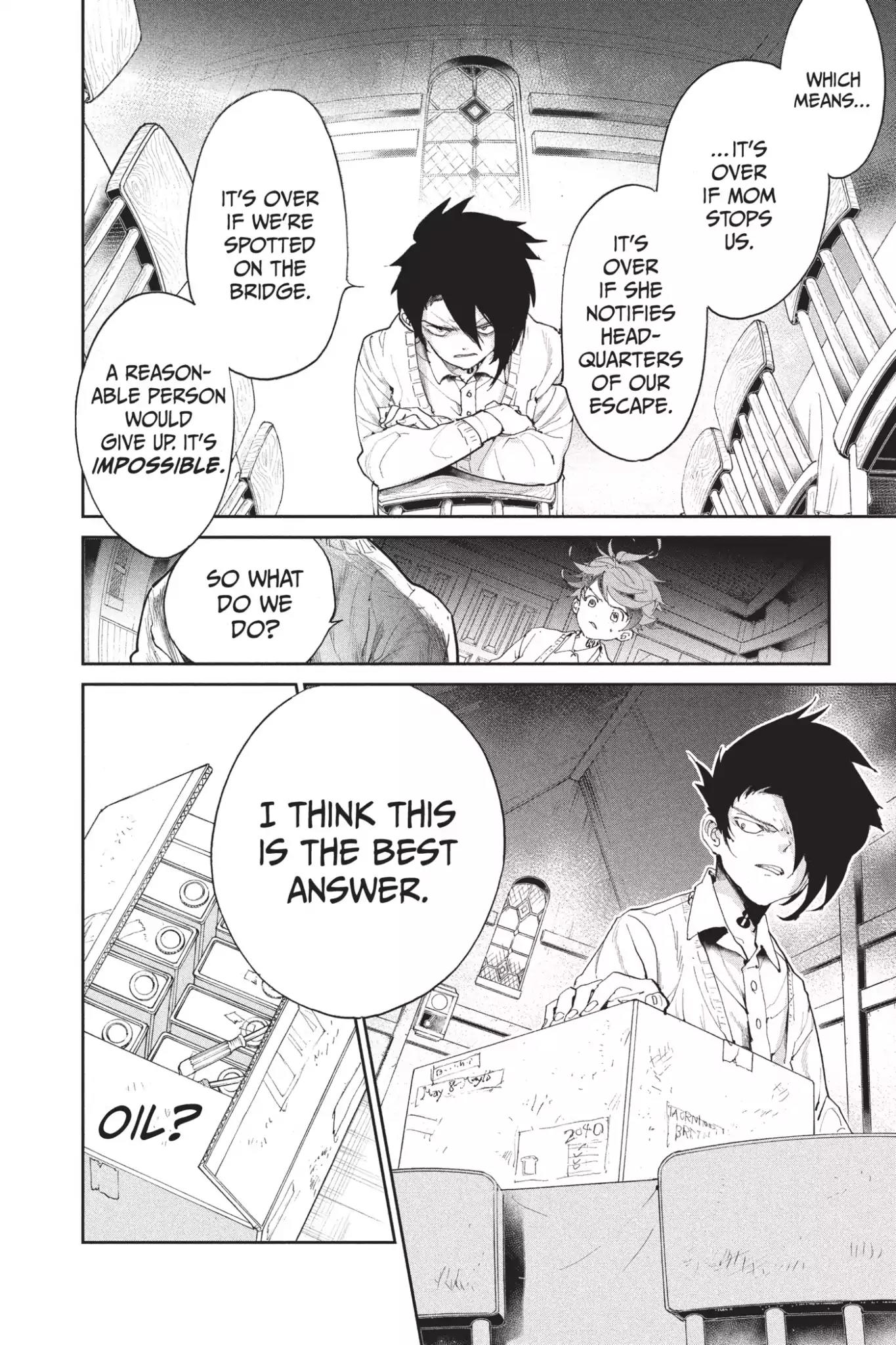Yakusoku no Neverland Chapter 32 page 12 - Chapter 32: Action, Part 1