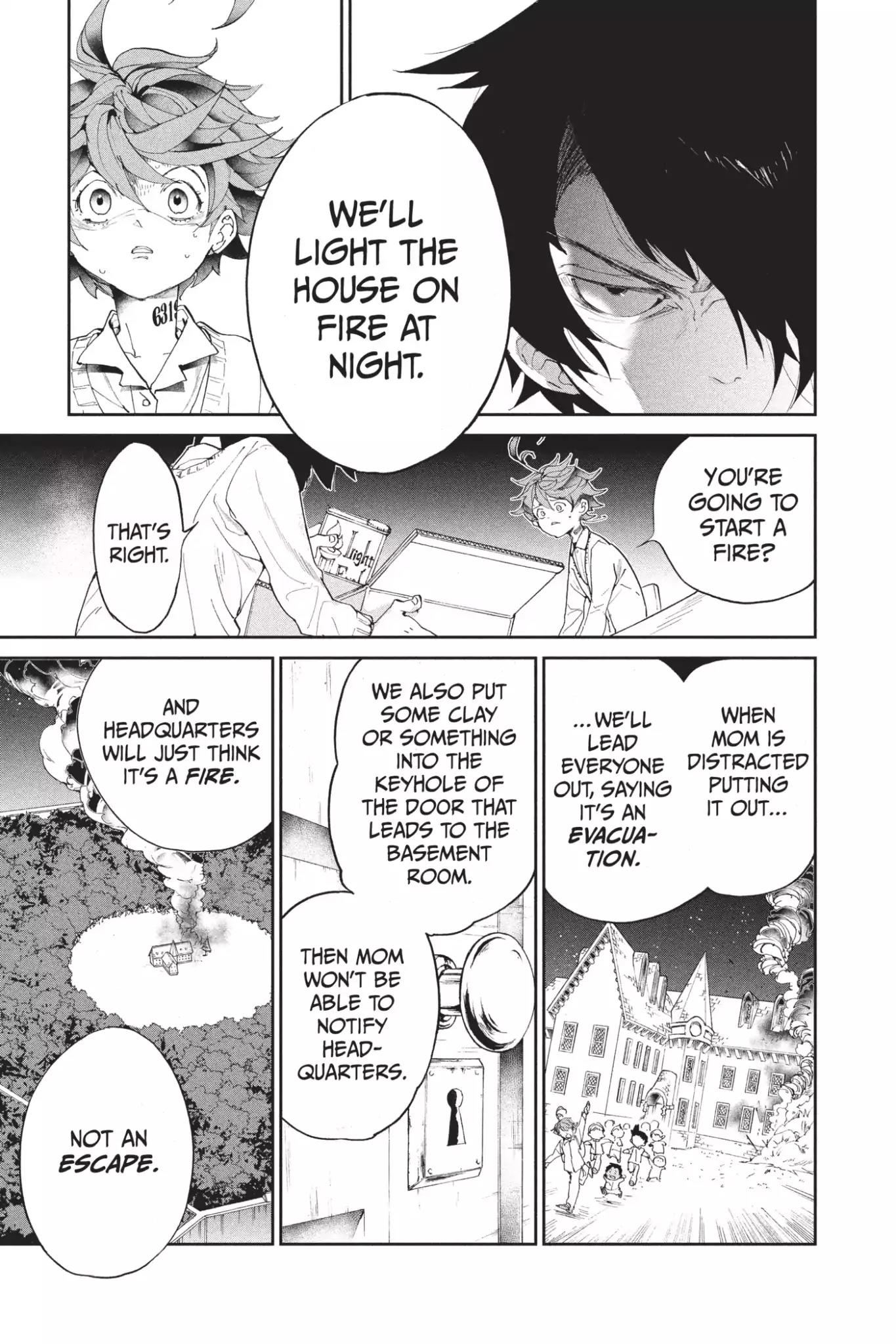 Yakusoku no Neverland Chapter 32 page 13 - Chapter 32: Action, Part 1