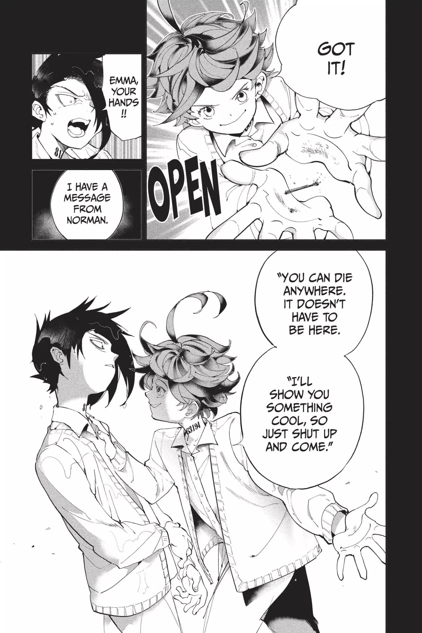 Yakusoku no Neverland Chapter 33 page 16 - Chapter 33: Action, Part 2