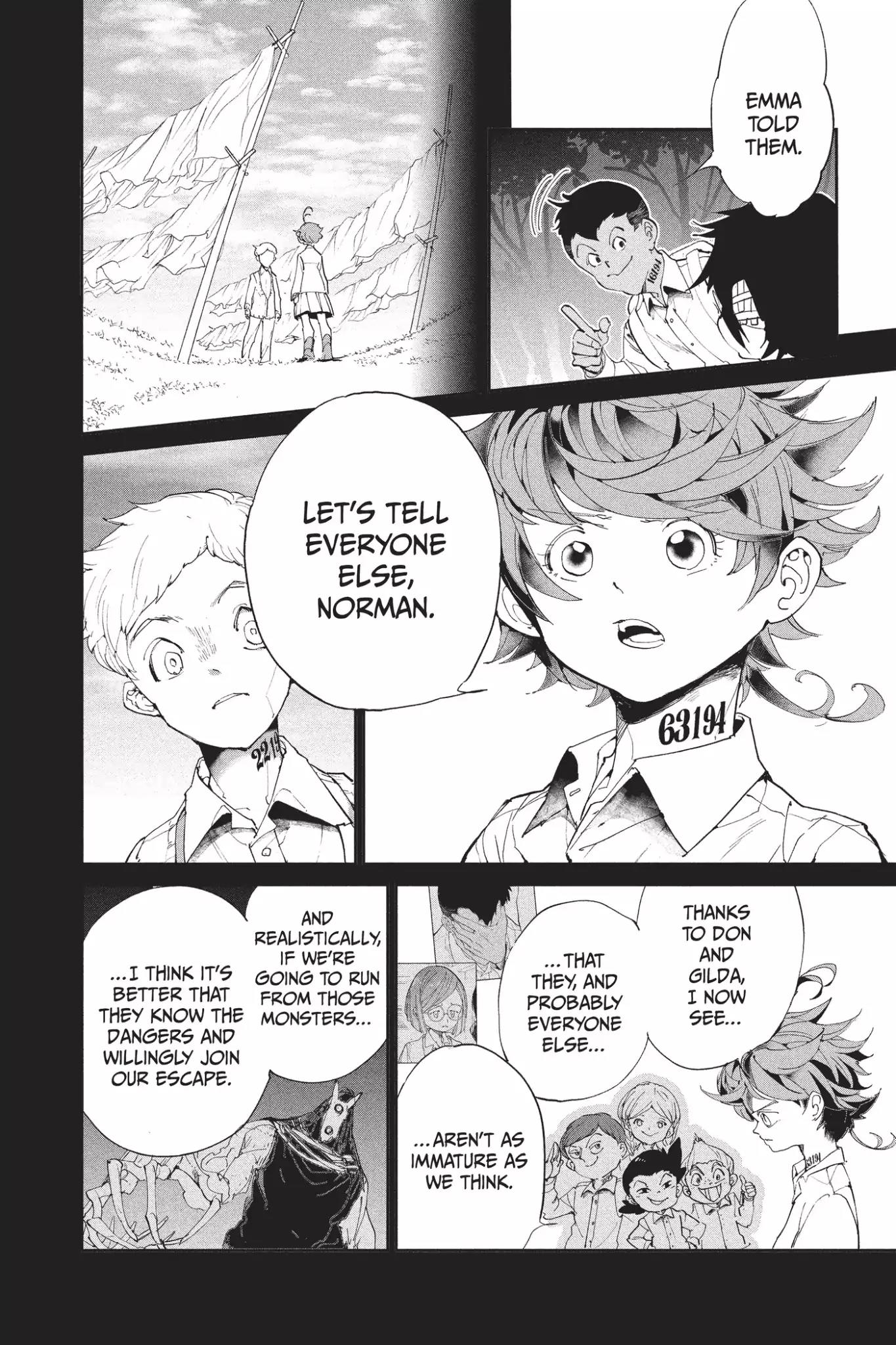 Yakusoku no Neverland Chapter 34 page 12 - Chapter 34: Action, Part 3