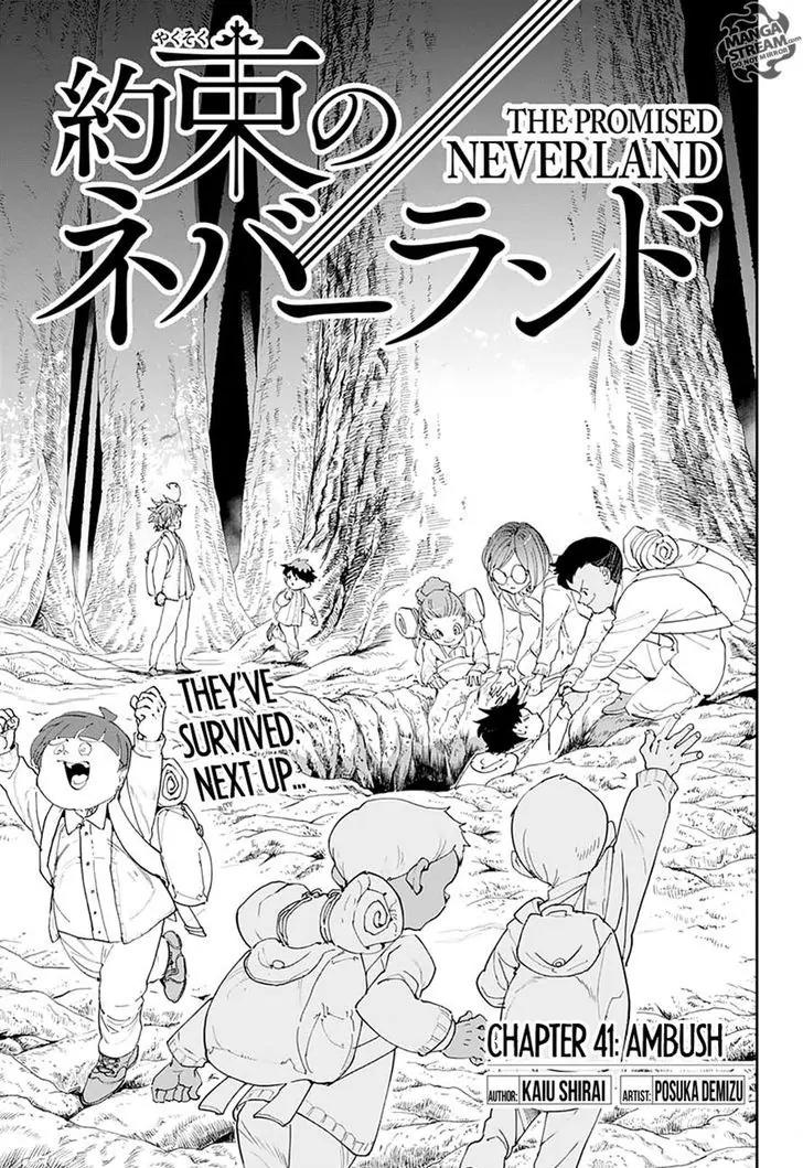 Yakusoku no Neverland Chapter 41 page 1 - Chapter 41: Ambush