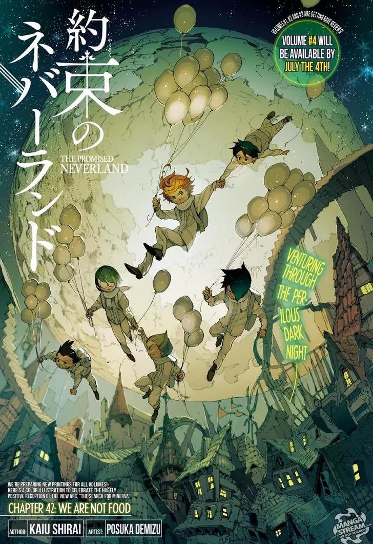 Yakusoku no Neverland Chapter 42 page 1 - Chapter 42: We Are Not Food