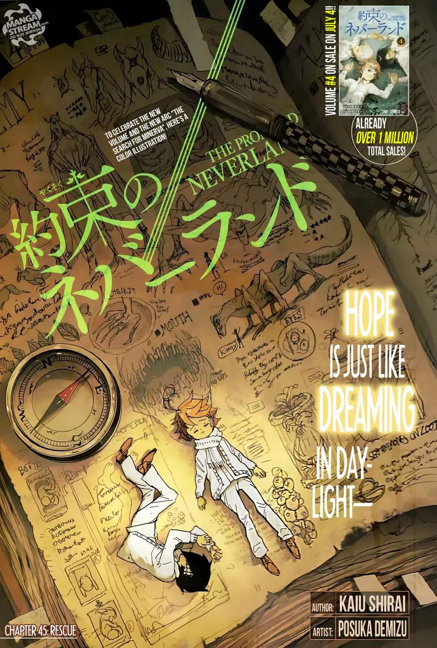 Yakusoku no Neverland Chapter 45 page 1 - Chapter 45: Rescue