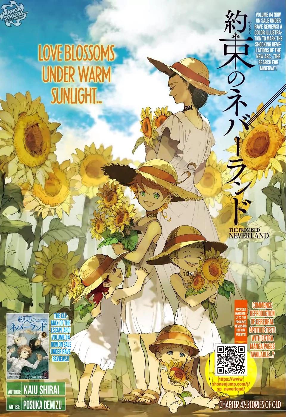 Yakusoku no Neverland Chapter 47 page 1 - Chapter 47: Stories of Old