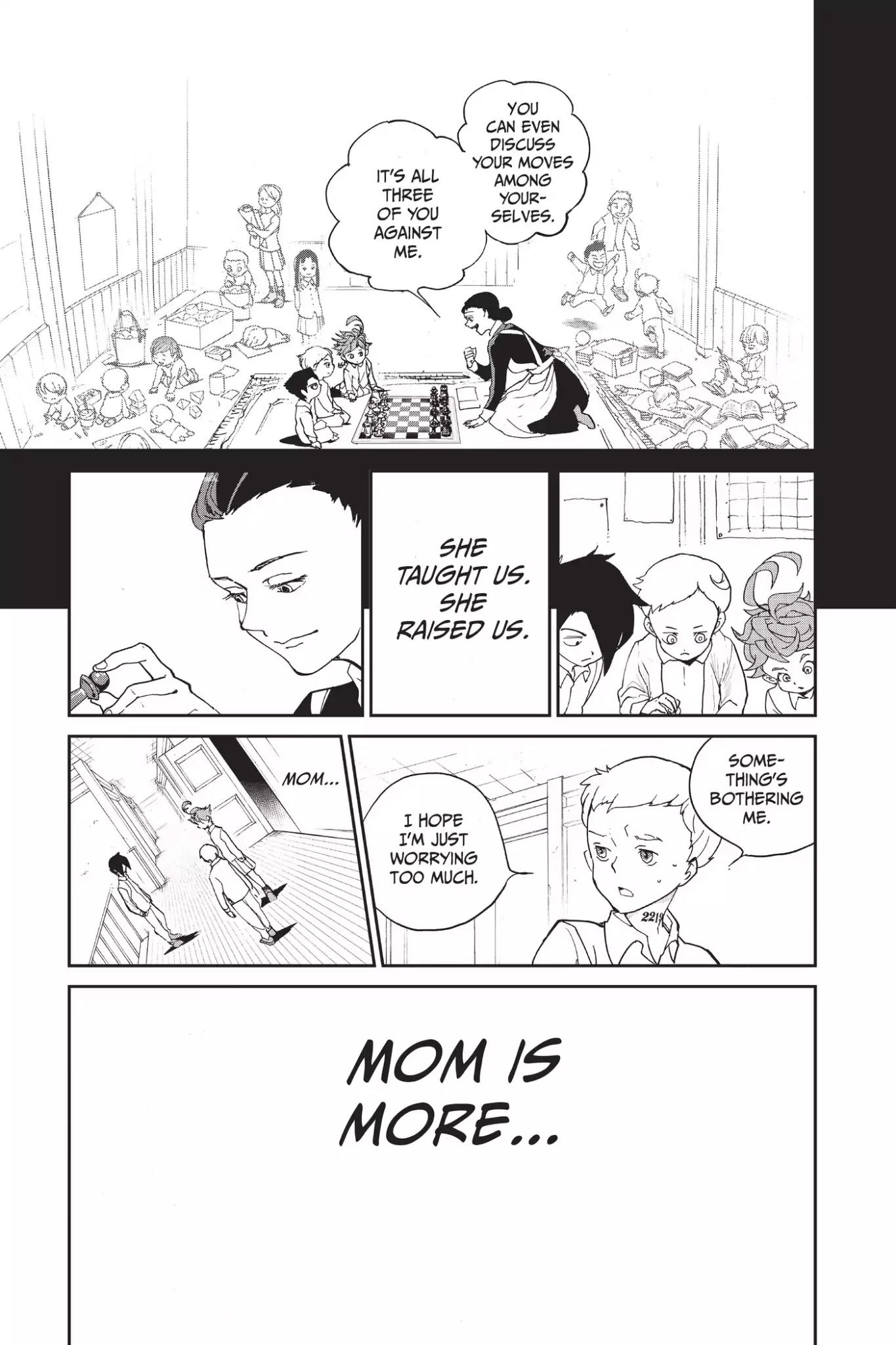 Yakusoku no Neverland Chapter 5 page 13 - Chapter 5: She Got Us!