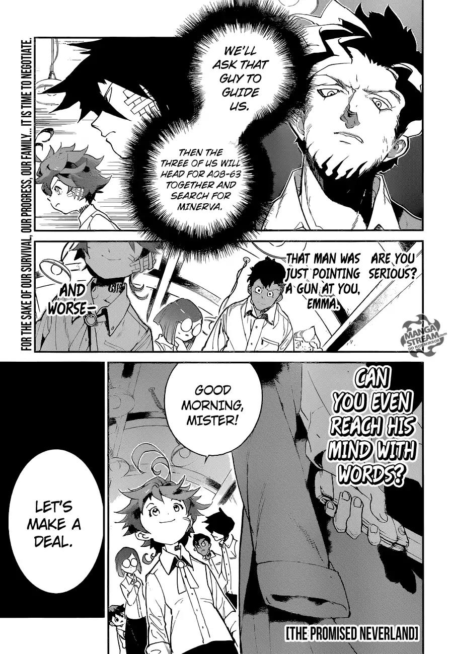 Yakusoku no Neverland Chapter 57 page 1 - Chapter 57: Negotiation (2)