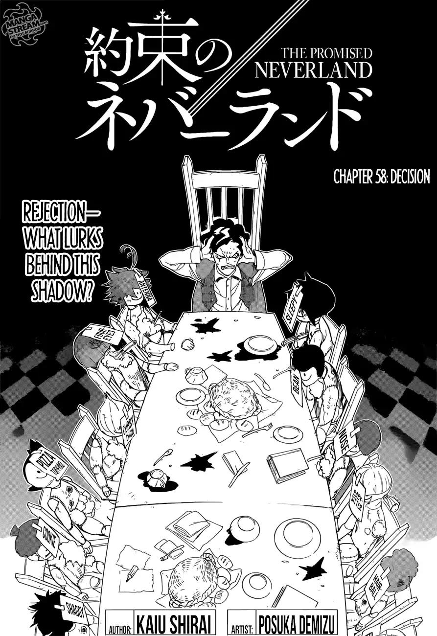 Yakusoku no Neverland Chapter 58 page 5 - Chapter 58: Decision